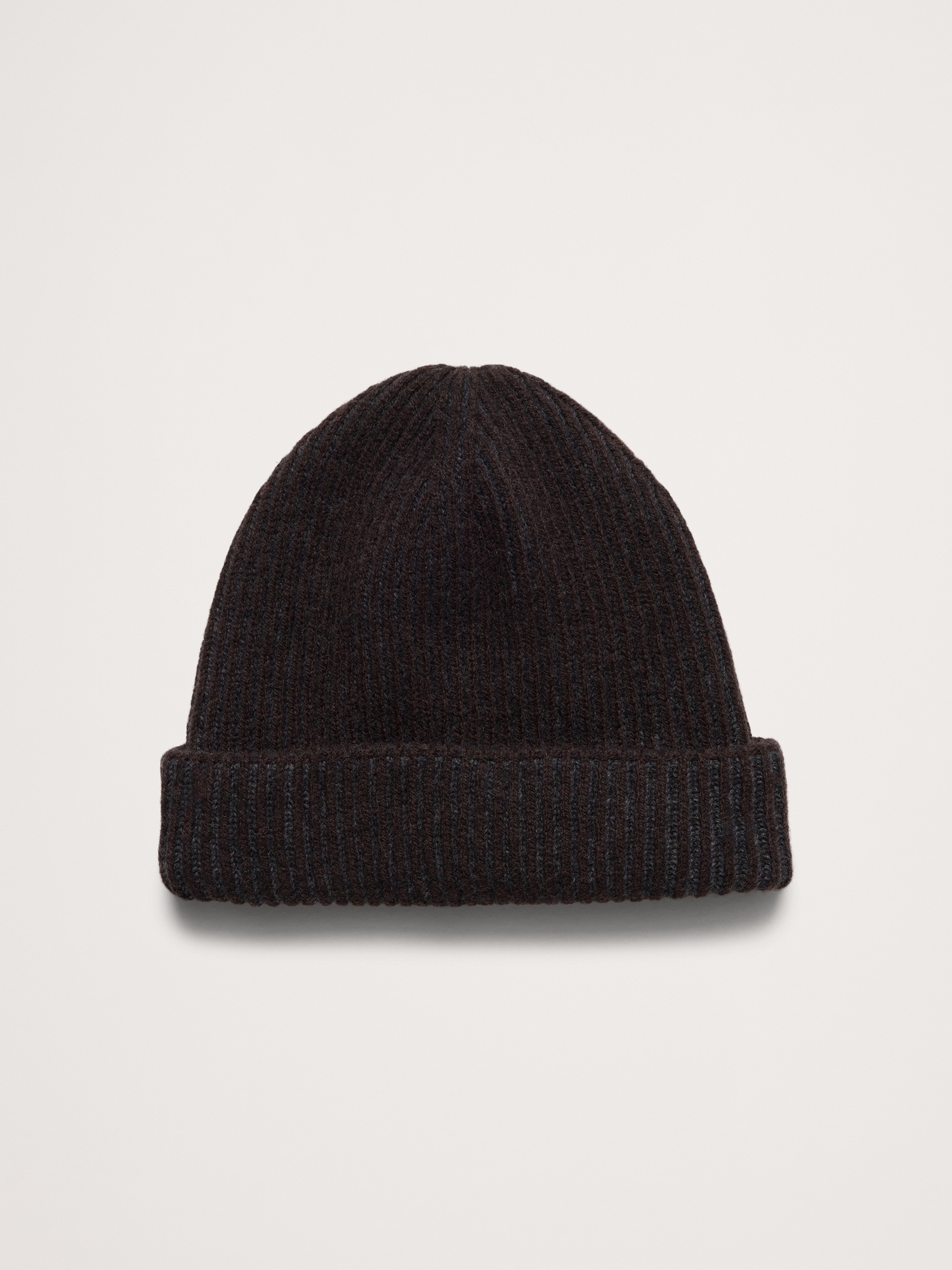 Italian Merino-Blend Beanie - Dark Brown