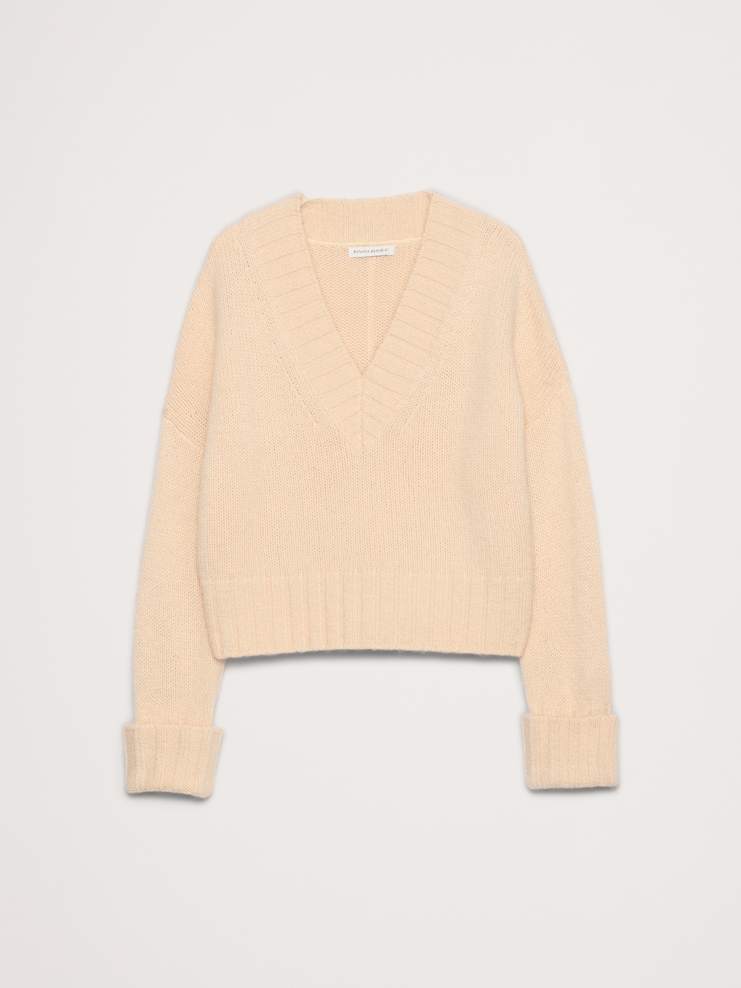 Image number 5 showing, Wool-Alpaca Blend V-Neck Sweater