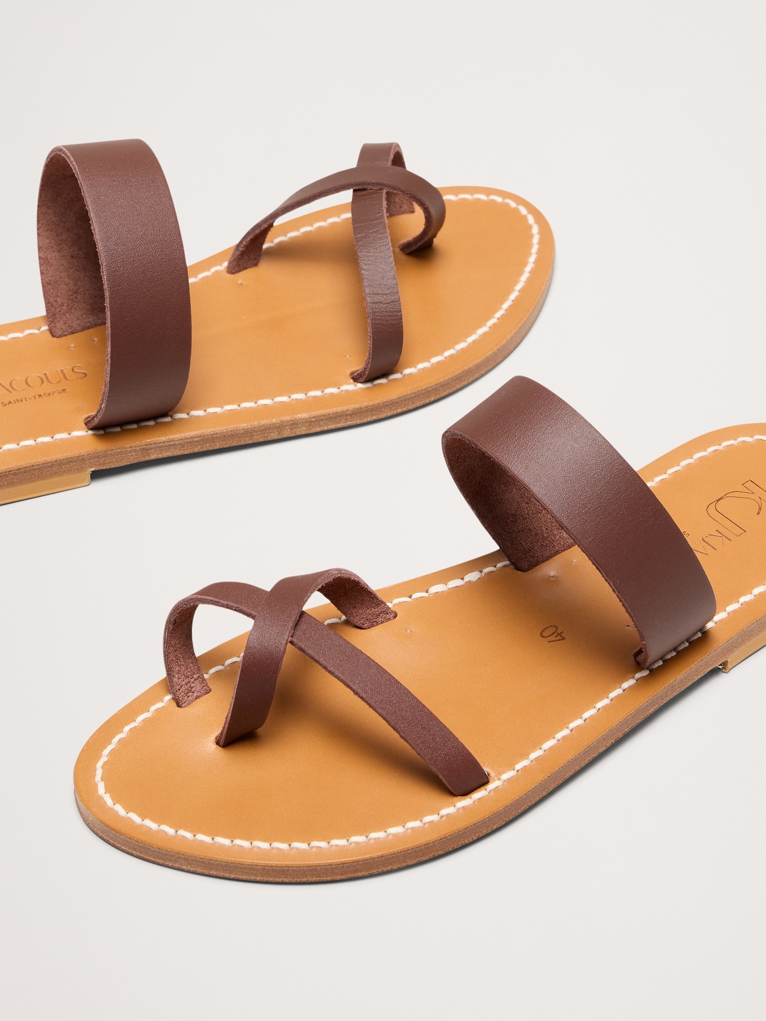 Женские сандалии Banana Republic Tonkin Sandal by K Jacques, цвет: Pulit Chataigne — фото 6