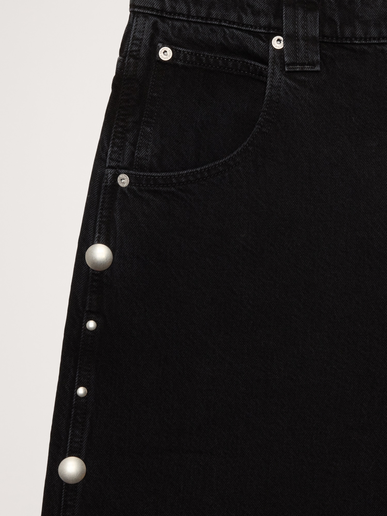 Image number 7 showing, Low-Rise Loose Studded Ankle Jean