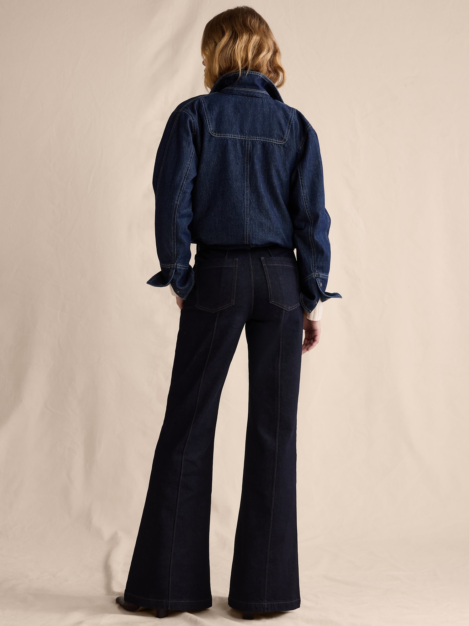 Image number 3 showing, High-Rise Super Flare Jean