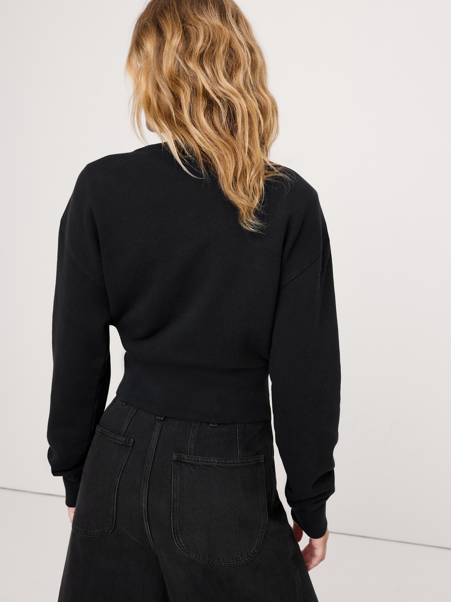 Image number 2 showing, French Terry Henley Sweatshirt