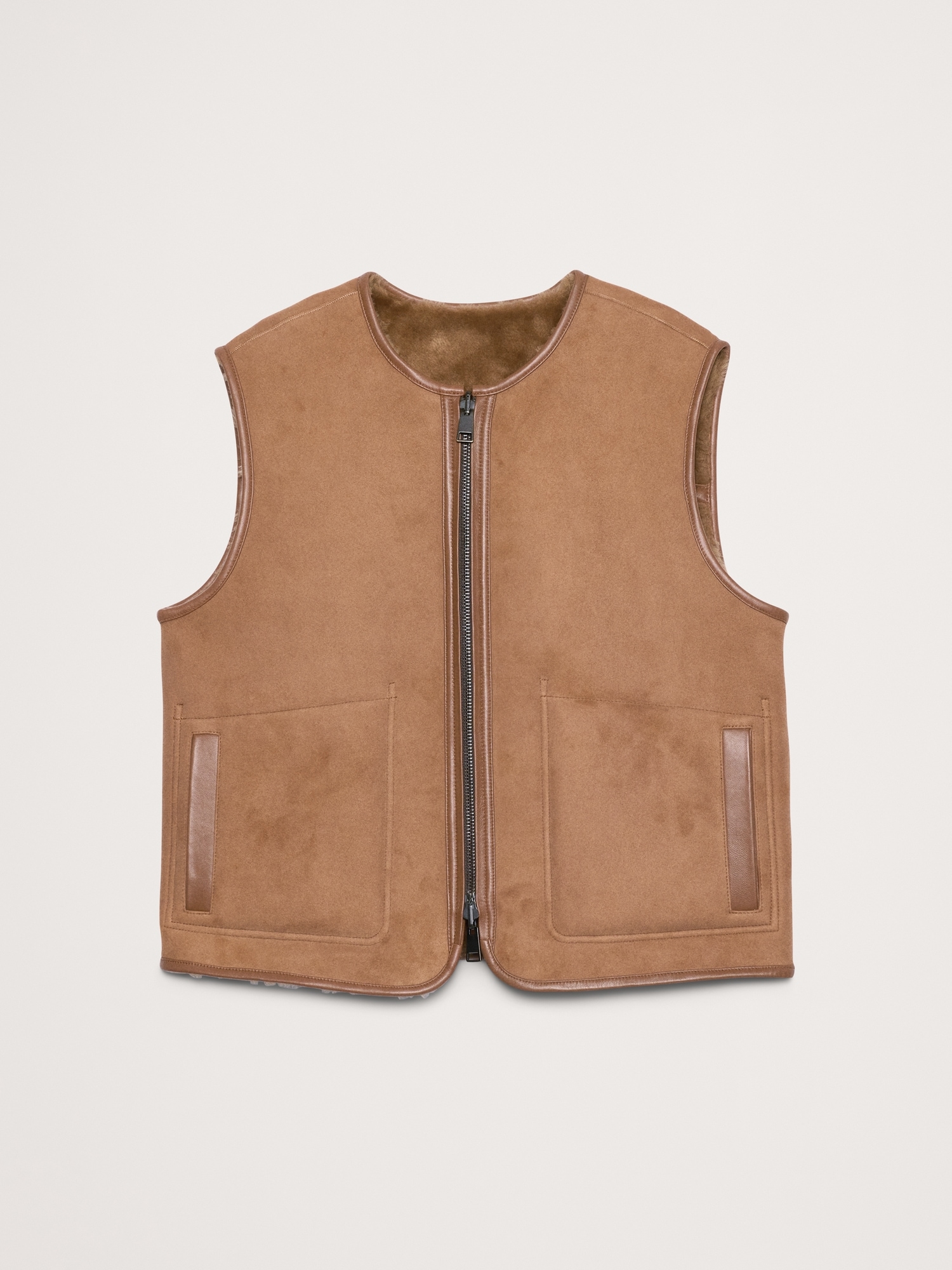 Image number 6 showing, Reversible Shearling Vest