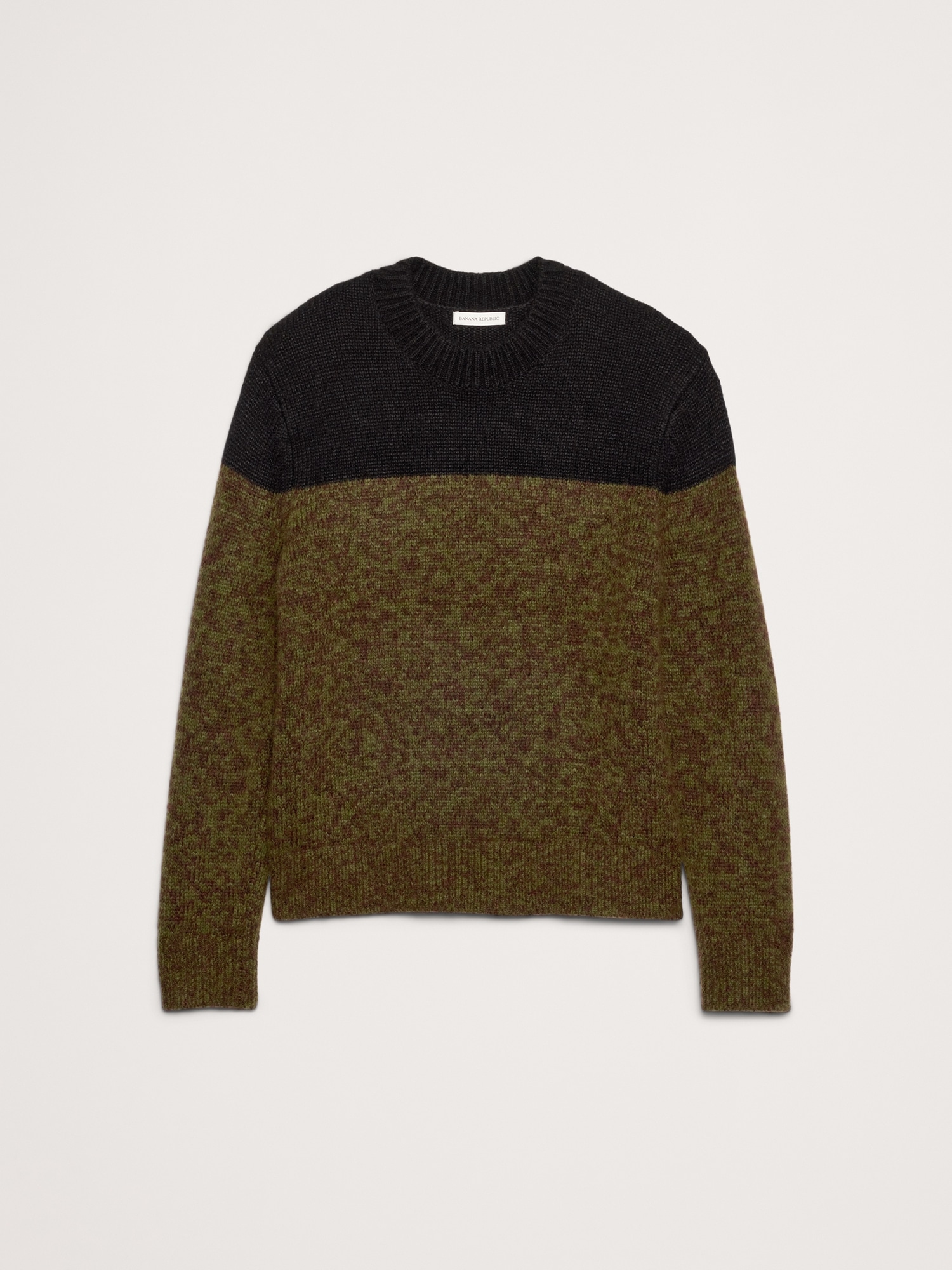 Image number 5 showing, Alpaca-Wool Blend Color-Blocked Sweater