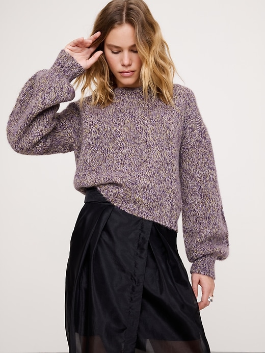 Italian Merino-Blend Turtleneck Sweater