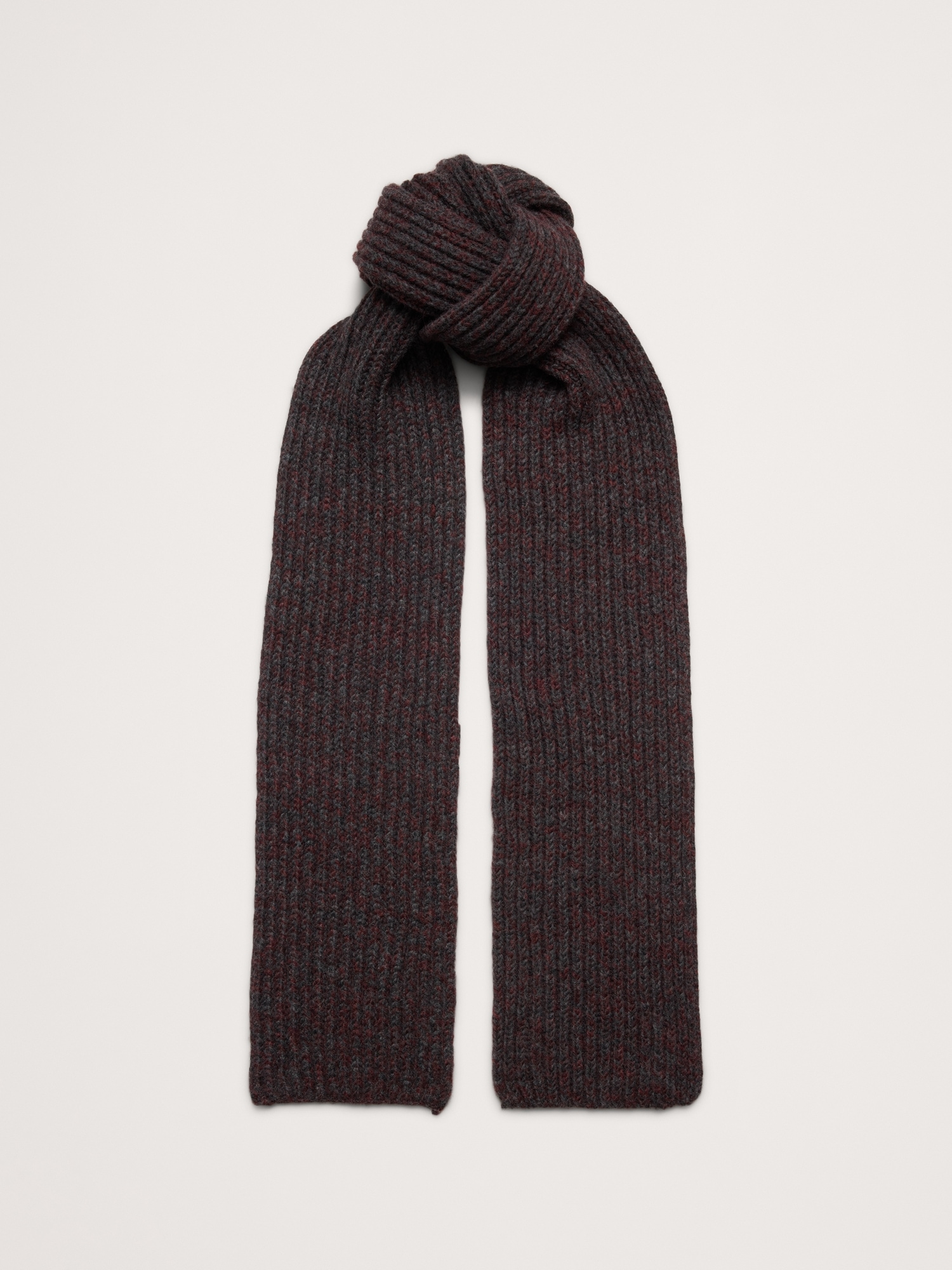Image number 1 showing, Chunky Alpaca-Wool Blend Ribbed Scarf