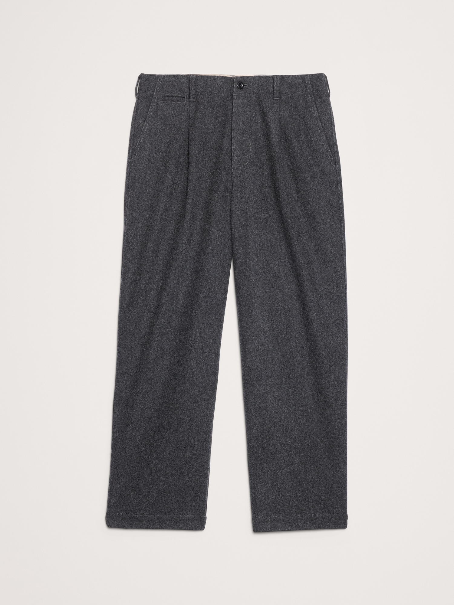 Image number 5 showing, Loose Pleated Wool-Blend Pant