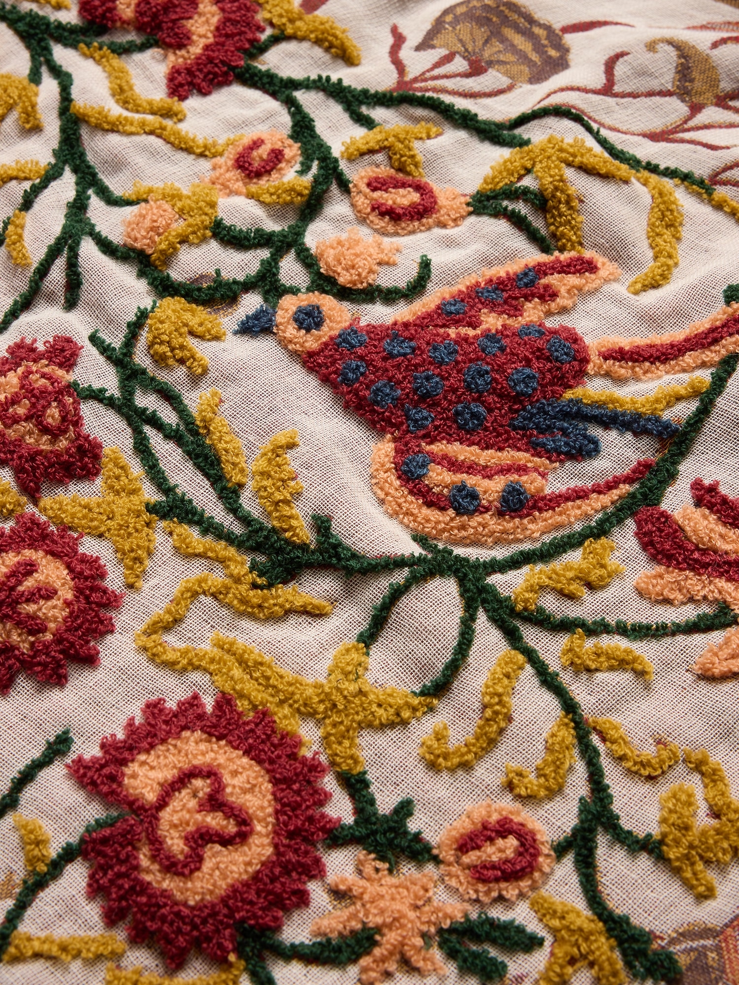 Image number 2 showing, Long Embroidered Scarf by Vismaya