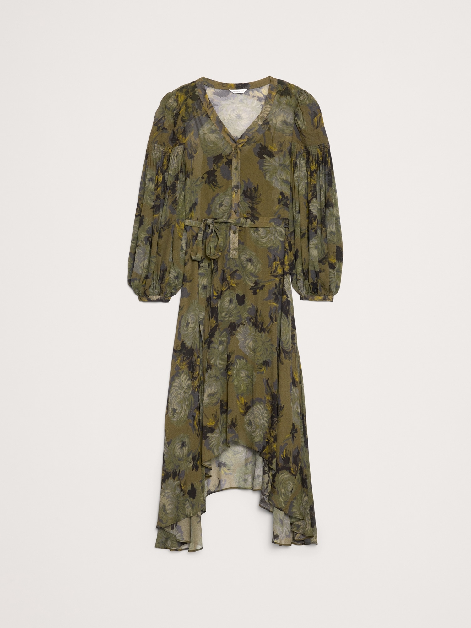 Image number 8 showing, Georgette Puff-Sleeve Maxi Dress
