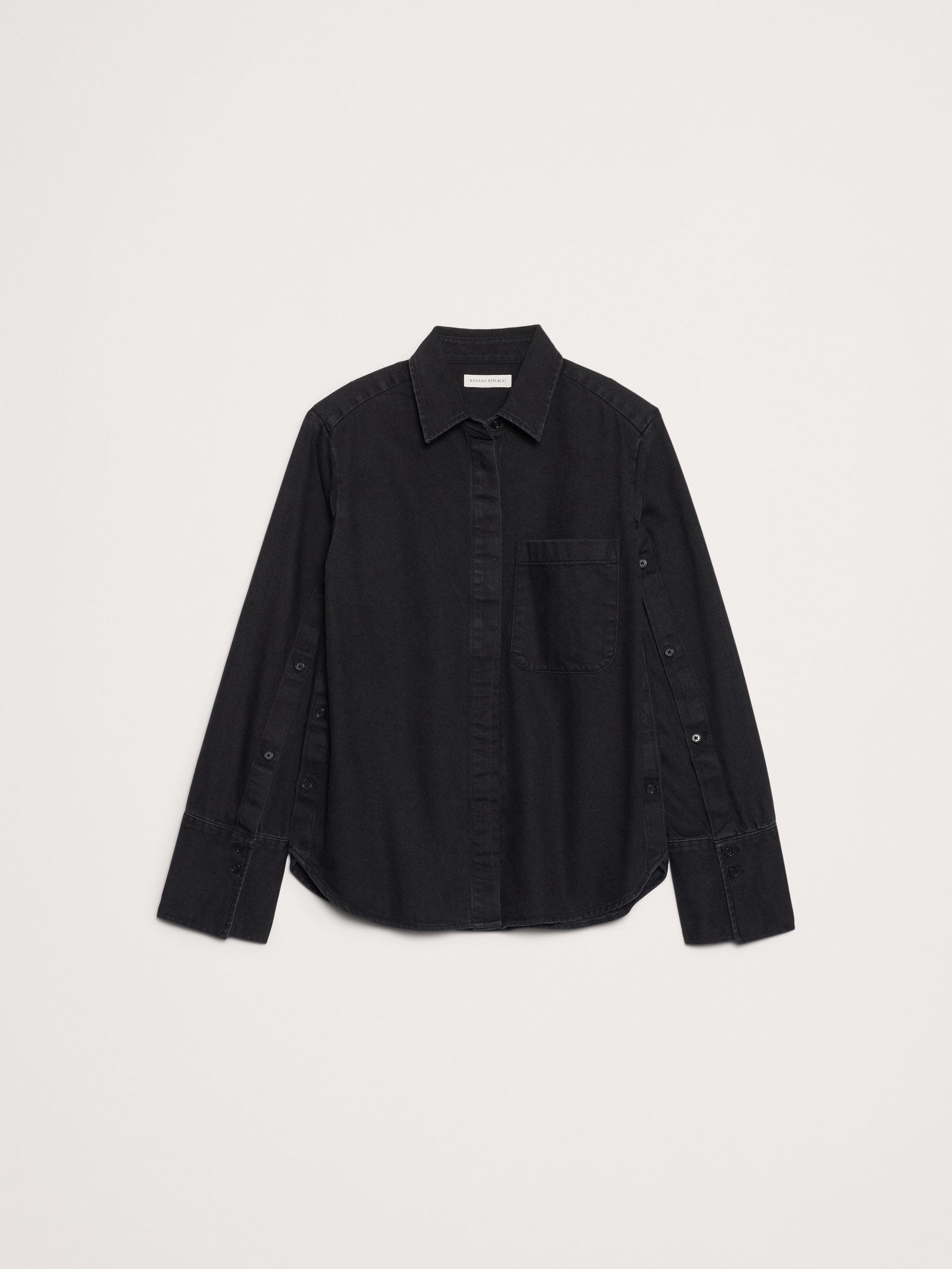 Image number 5 showing, Denim Button-Sleeve Shirt