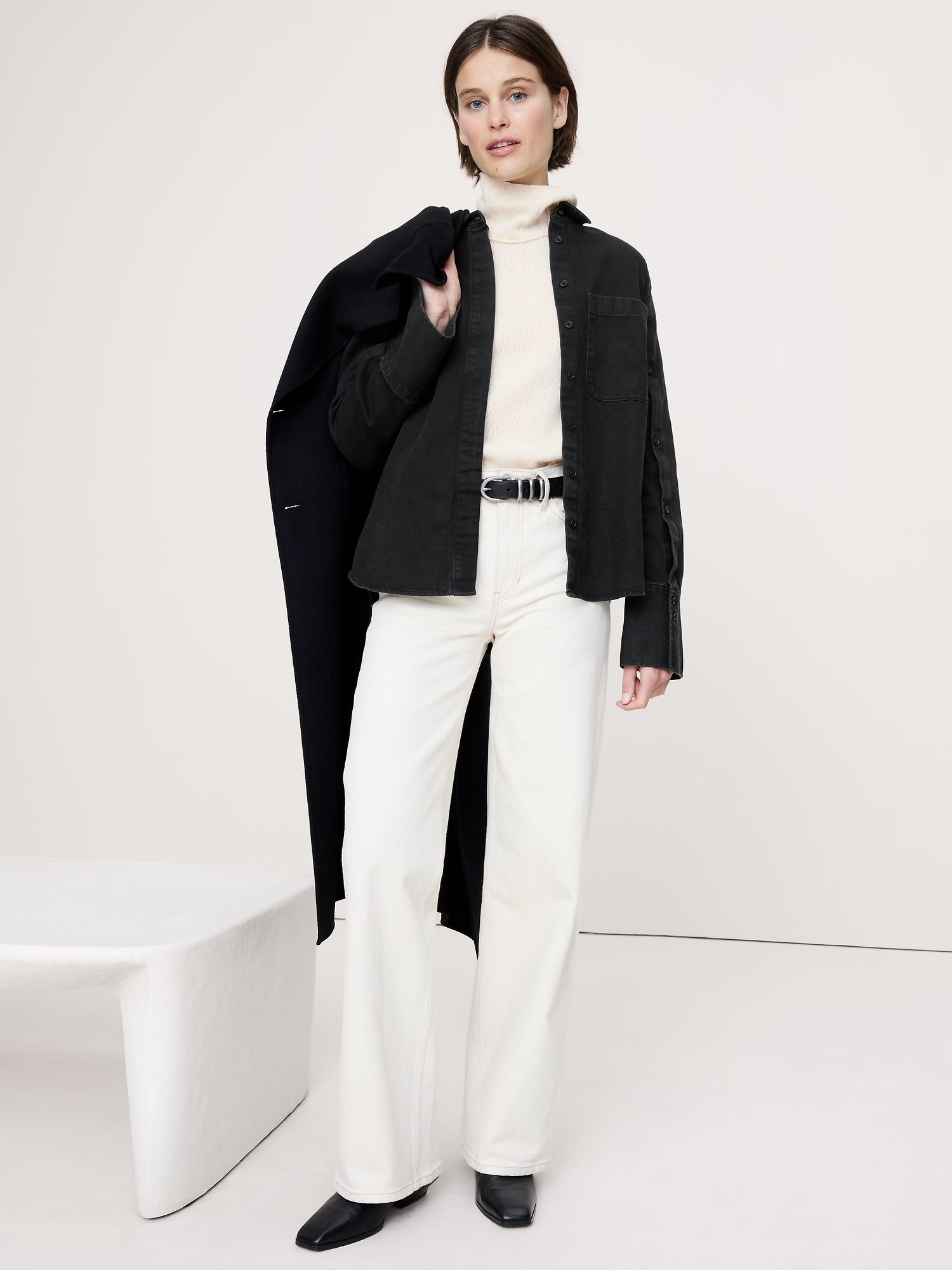 Image number 4 showing, Denim Button-Sleeve Shirt