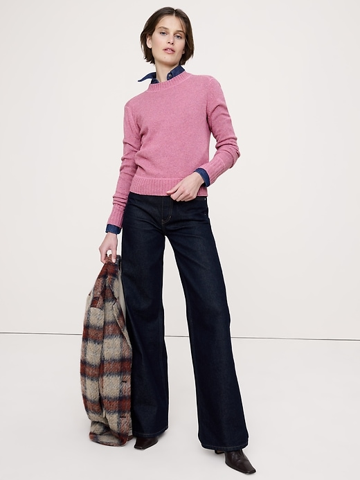 The Fireside Sweater in Merino-Cotton Banana Republic