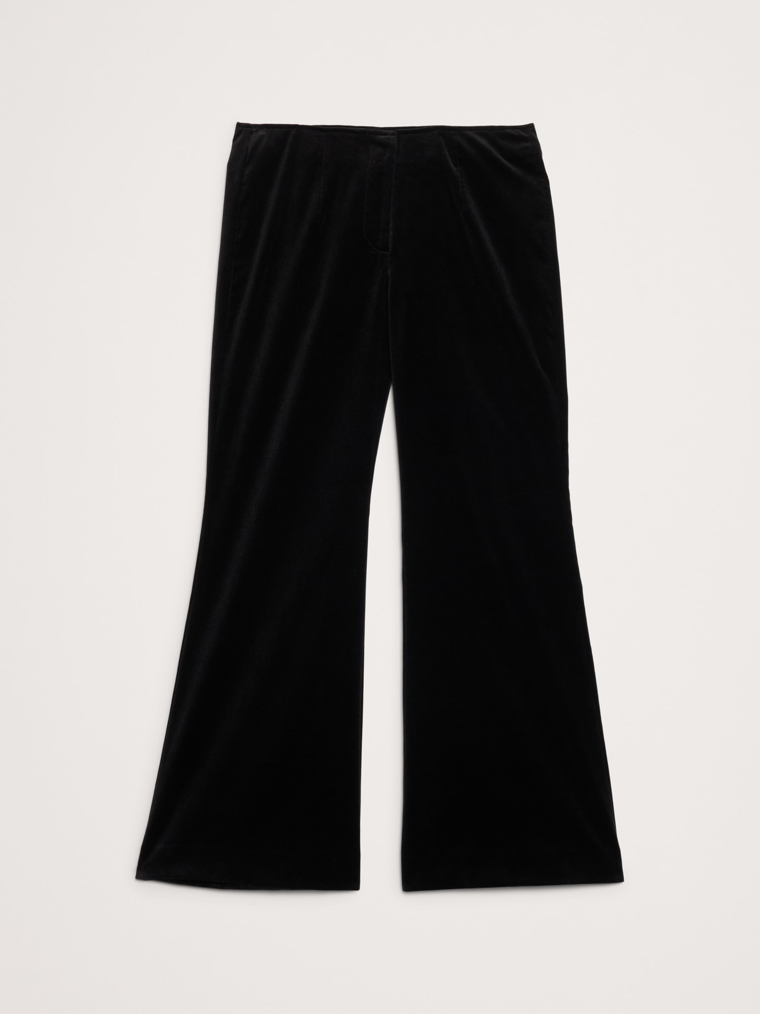 Image number 4 showing, Mid-Rise Flare Velvet Pant