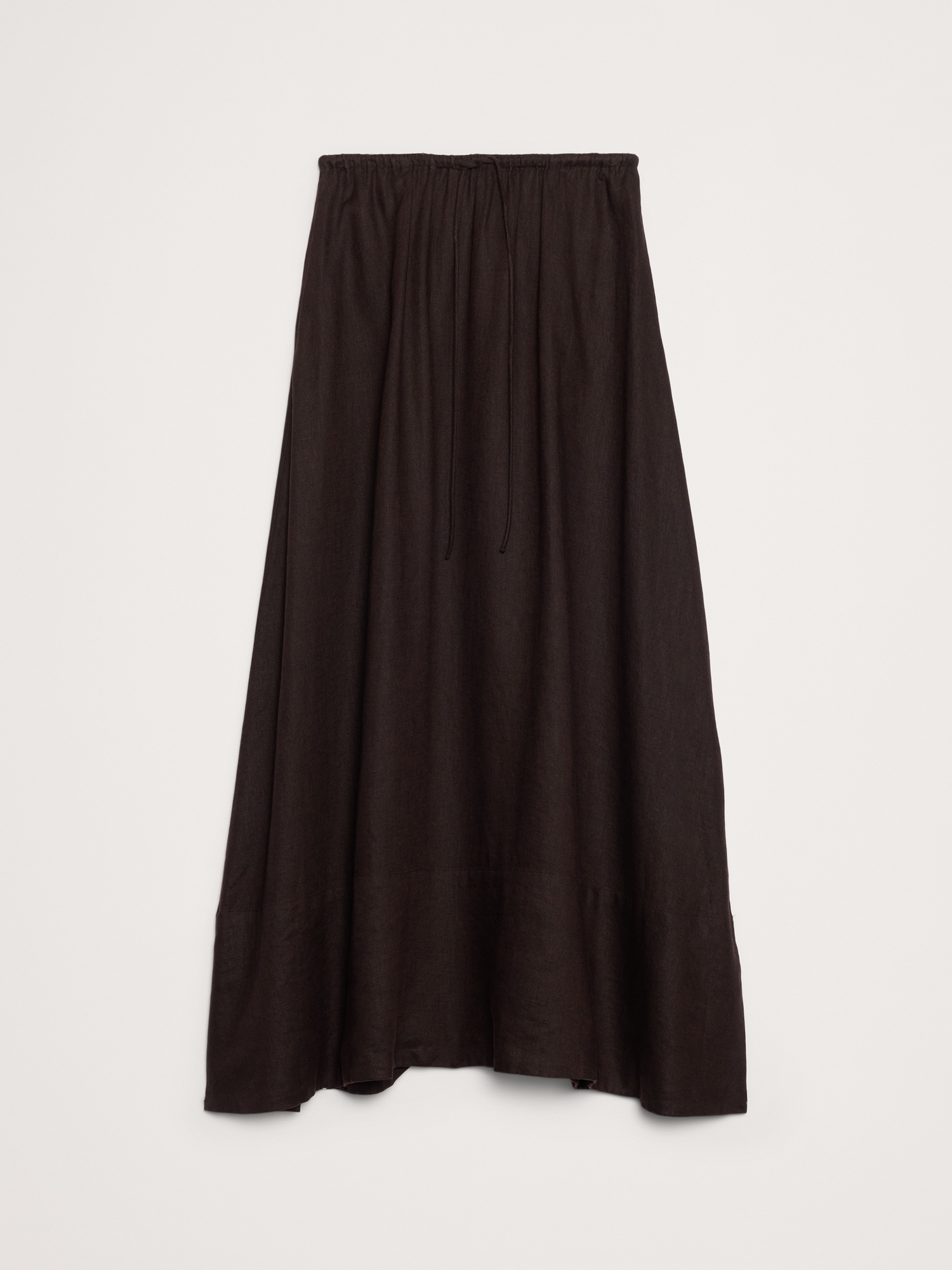 Image number 4 showing, Linen Drawstring Maxi Skirt