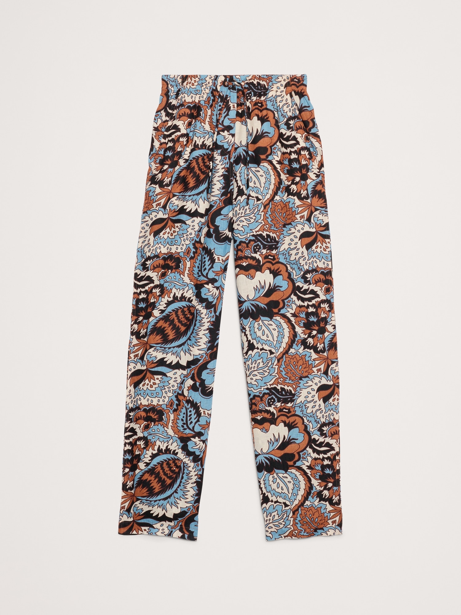Image number 4 showing, Linen Pull-On Ankle Pant
