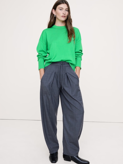 Oversized Merino Crew-Neck Sweater