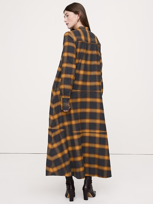 Cotton Trapeze Shirtdress