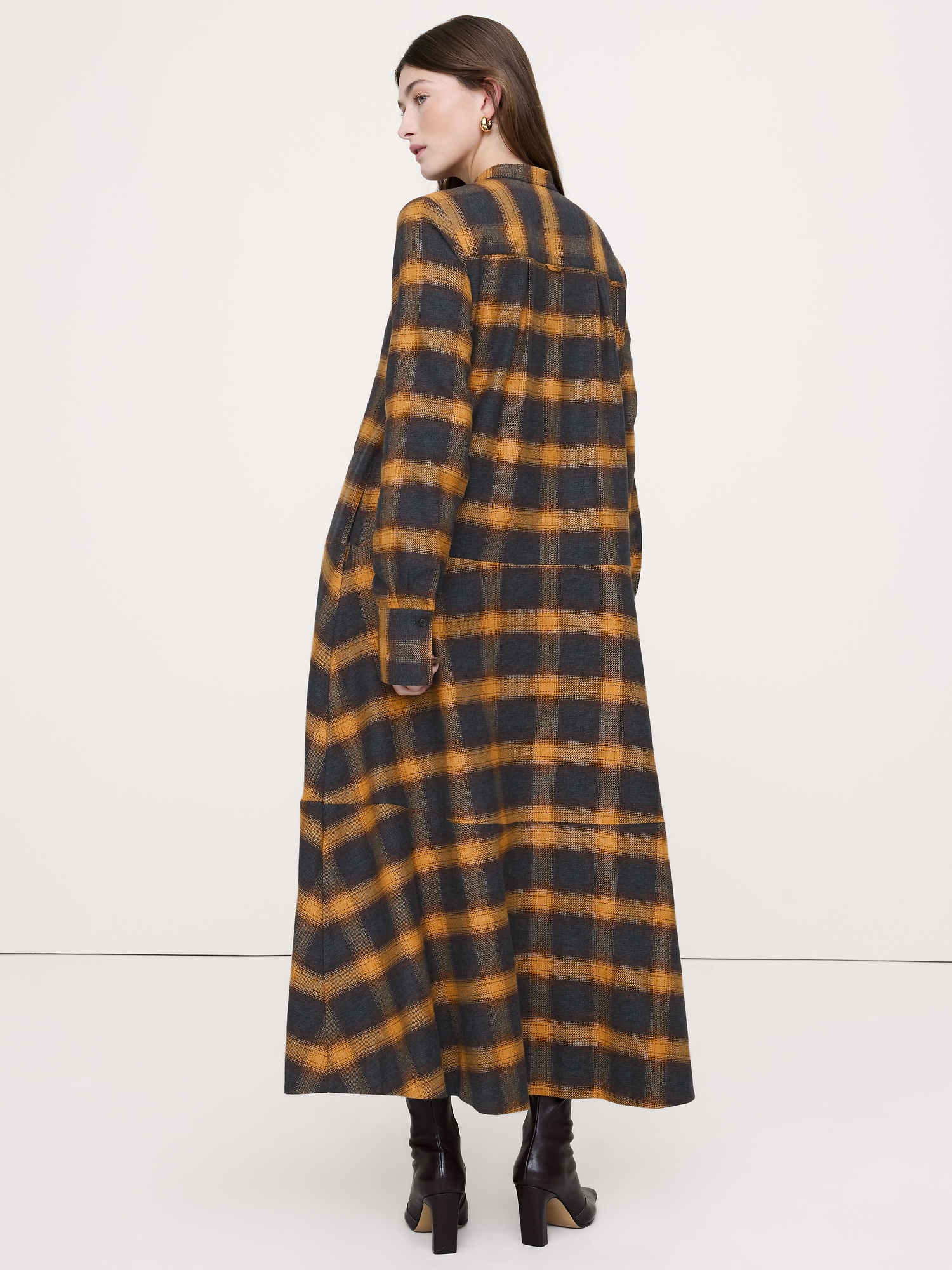 Image number 2 showing, Cotton Trapeze Shirtdress