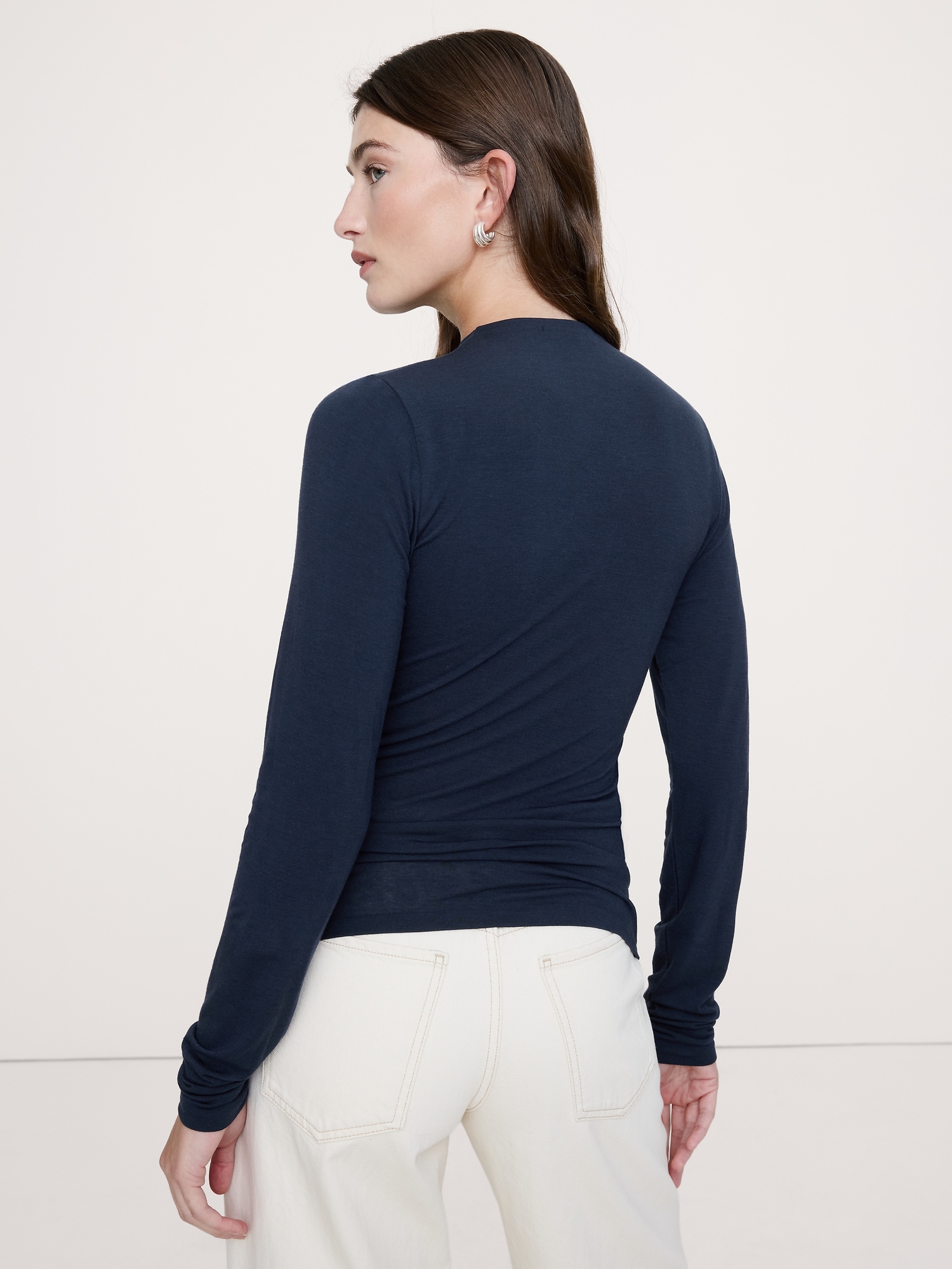 Image number 2 showing, Luxe Wool-Blend Button-Front Shirt