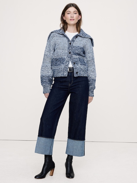 Spacedye Cotton-Wool Cardigan