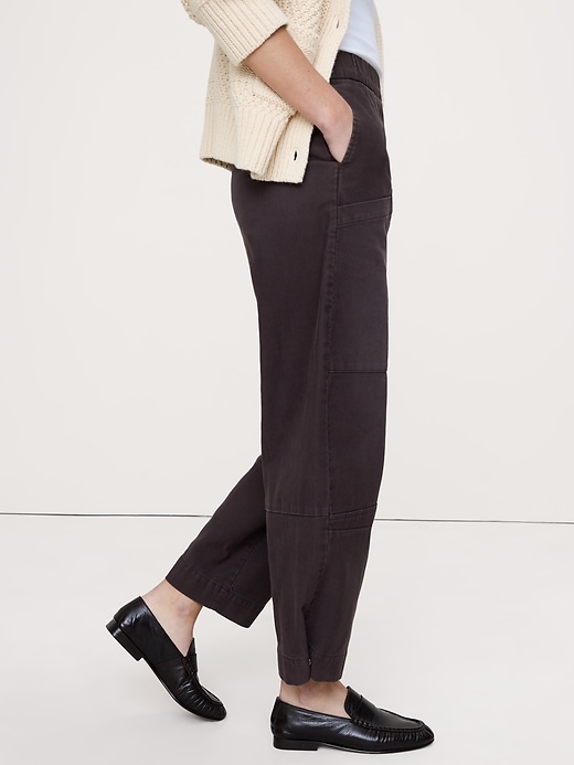 Wide-Leg Corduroy Pull-On Pant