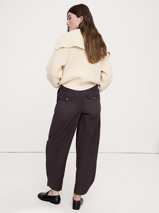 Wide-Leg Corduroy Pull-On Pant