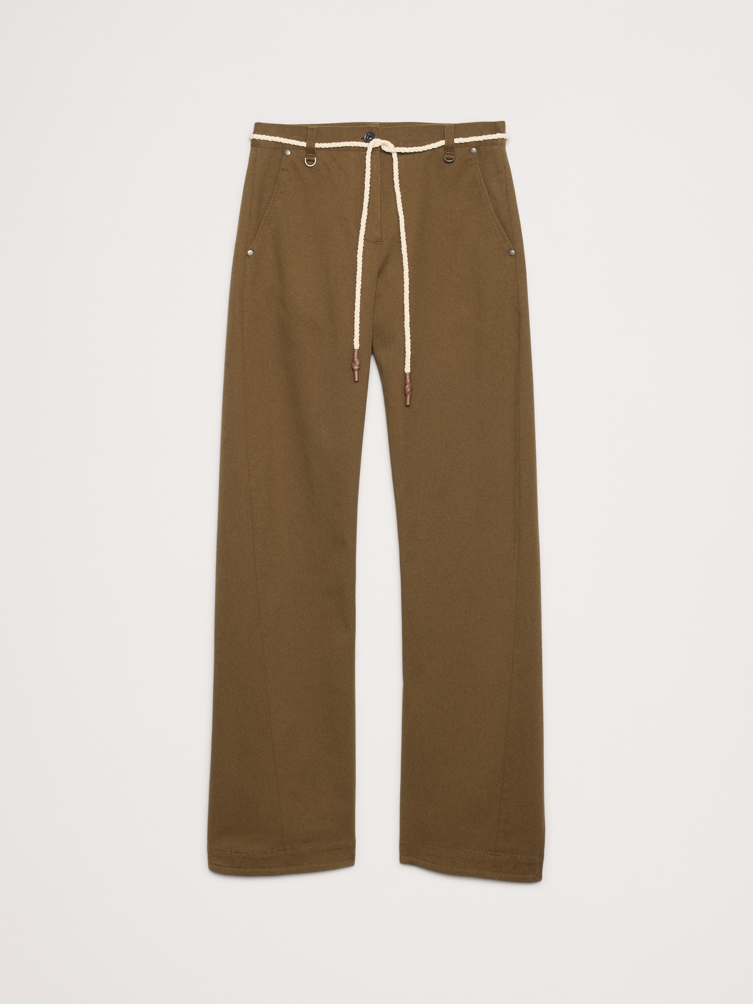 Image number 8 showing, Mid-Rise Twisted Straight Pant