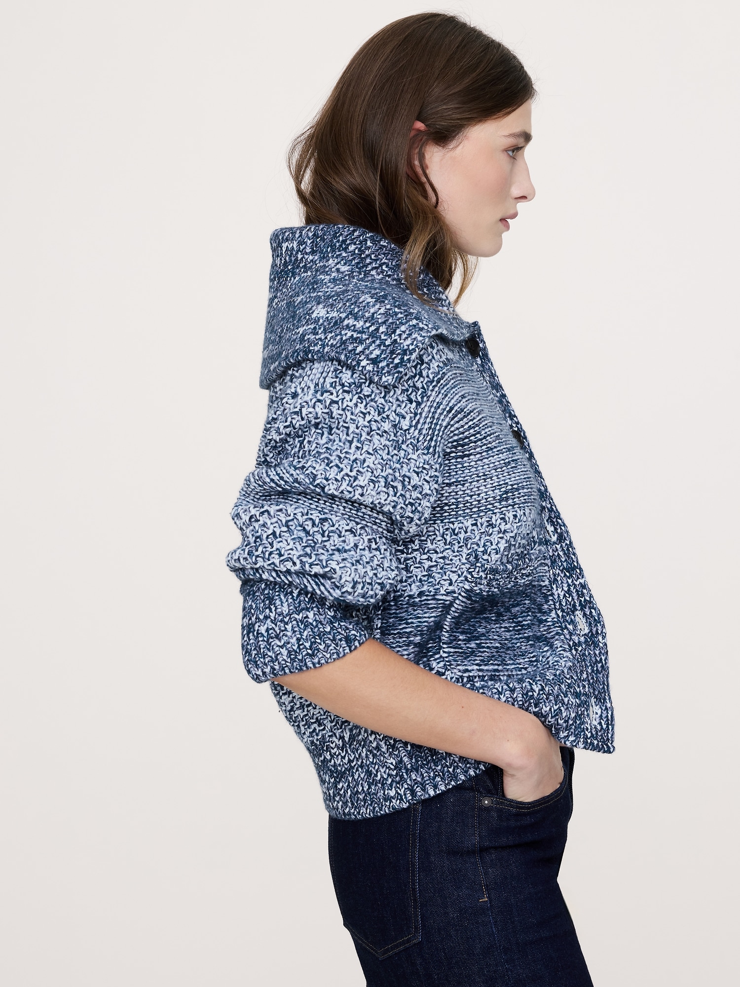 Image number 4 showing, Spacedye Cotton-Wool Cardigan