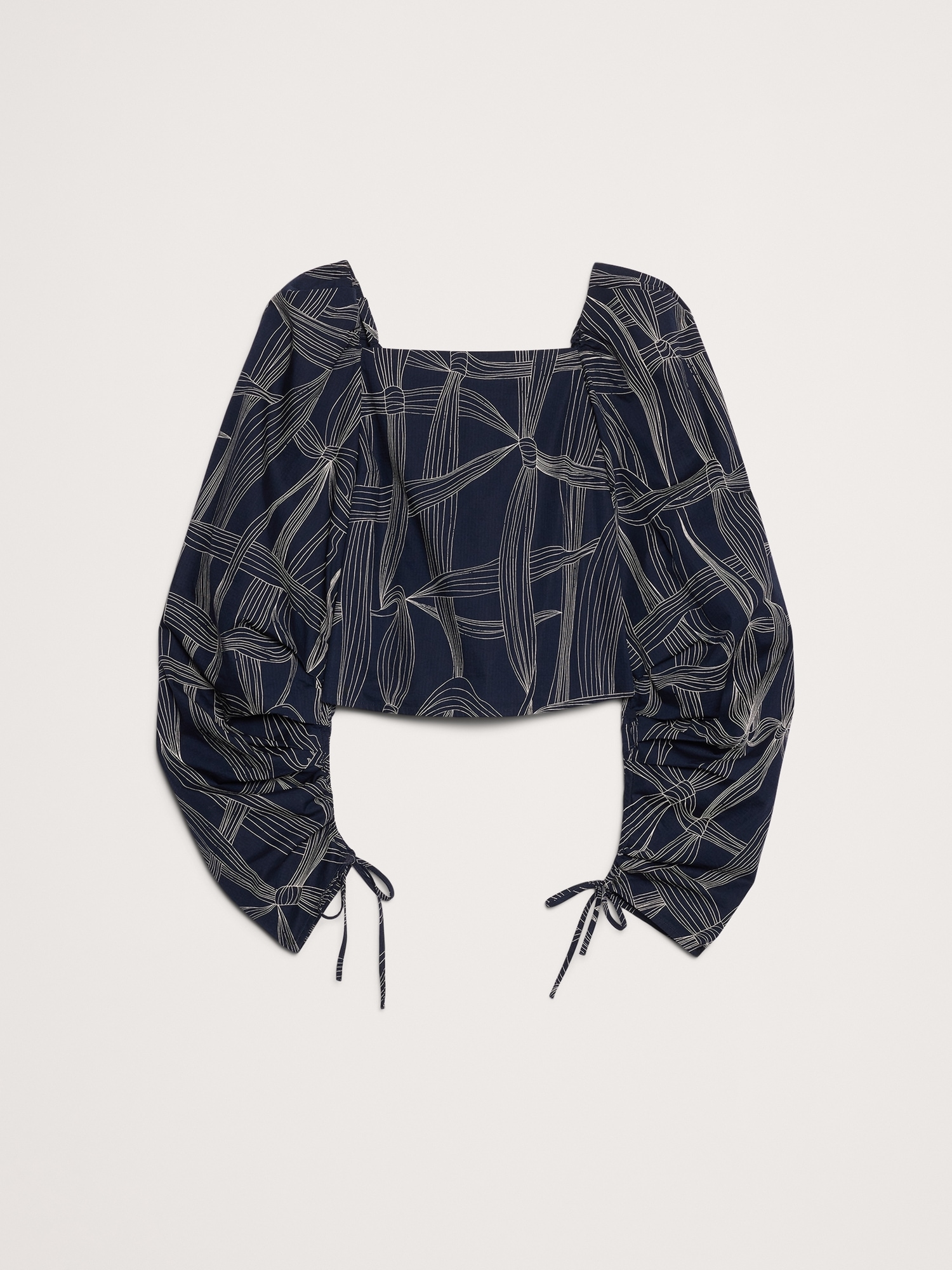 Image number 7 showing, Stretch-Cotton Square-Neck Top