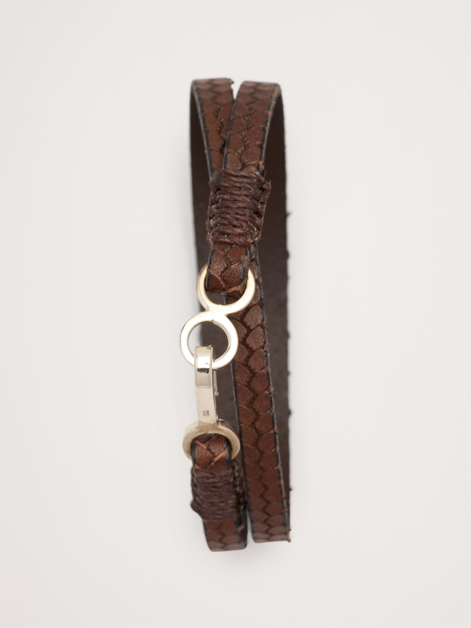 Image number 2 showing, Embossed Leather Double Wrap by Caputo & Co