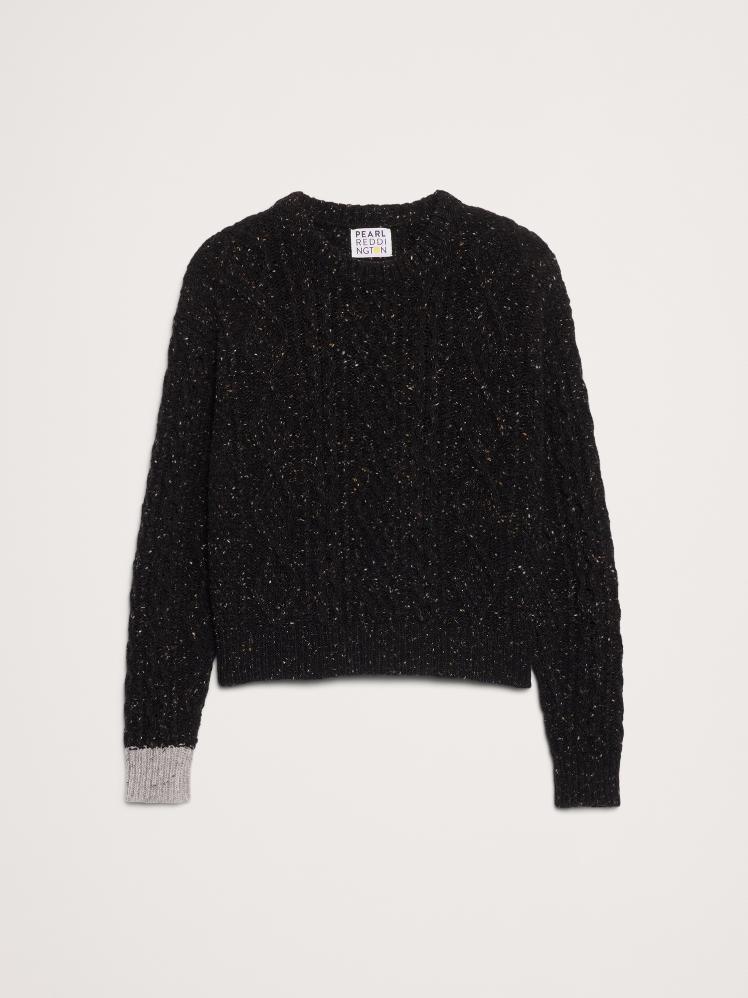 Image number 4 showing, Merino Wool Cable-Knit Sweater by Pearl Reddington