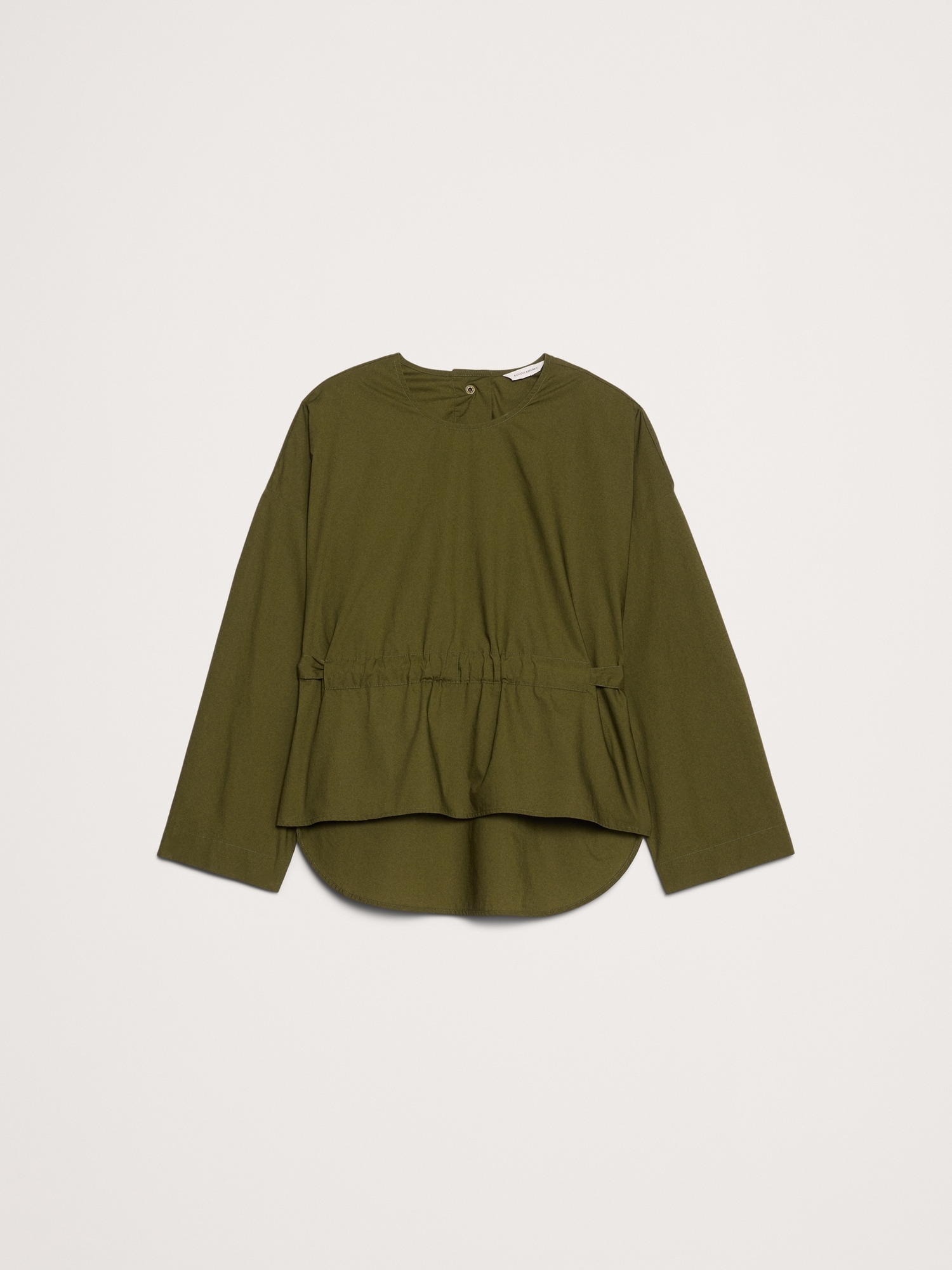 Image number 5 showing, Cotton Poplin Cinch-Waist Top