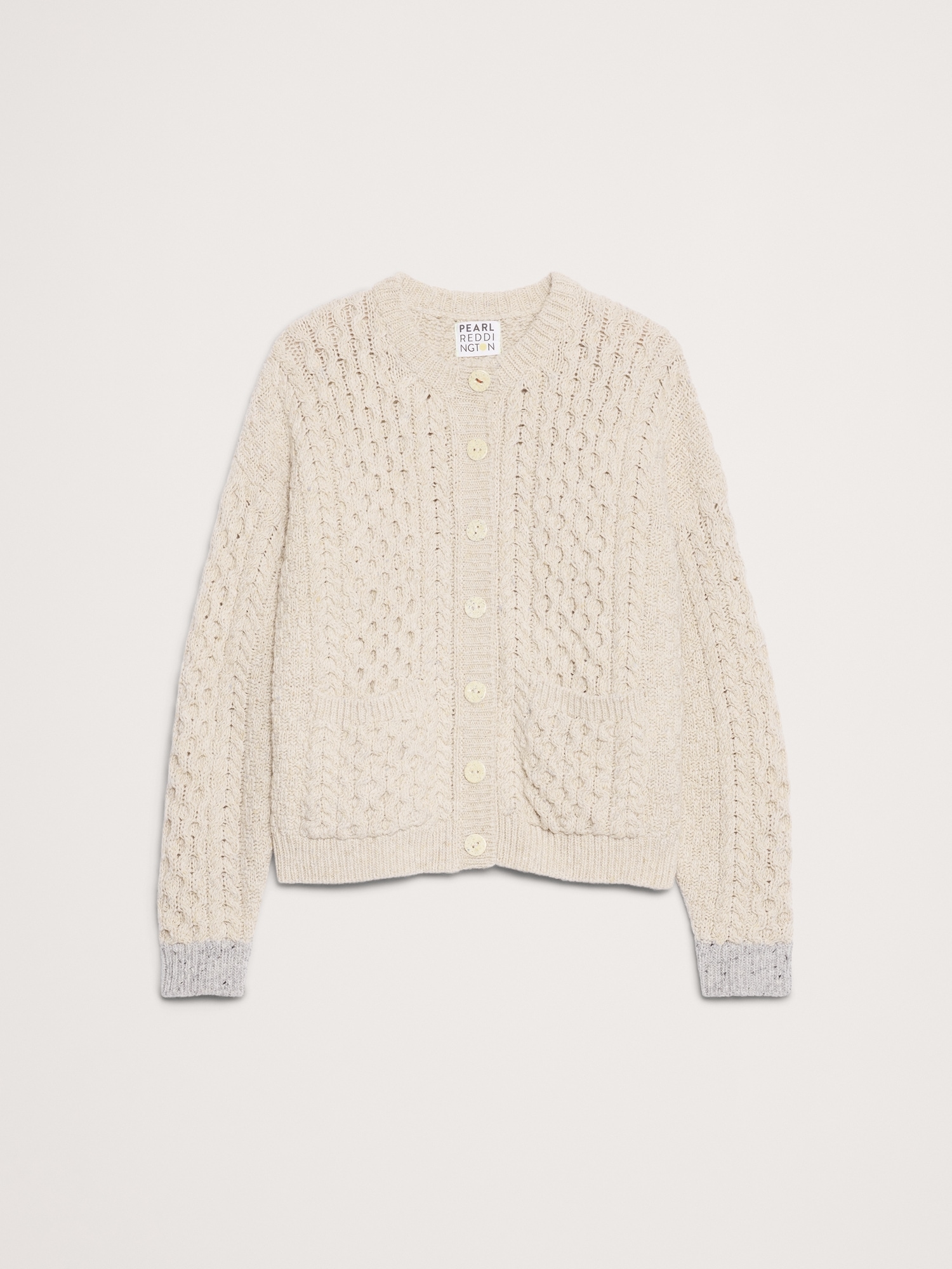 Image number 4 showing, Merino Wool Cardigan by Pearl Reddington