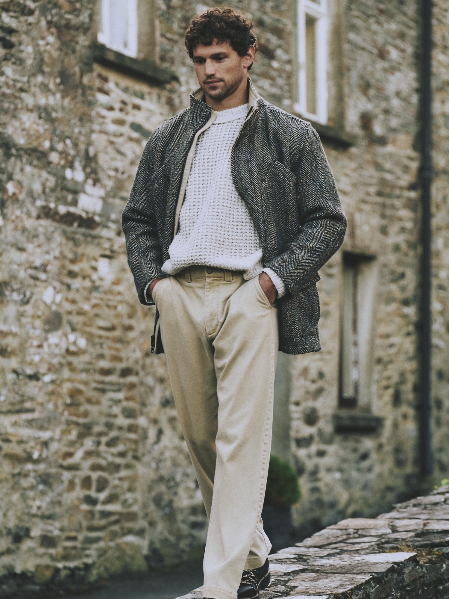 Image number 6 showing, Italian Wool-Blend Waffle-Knit Sweater Crew