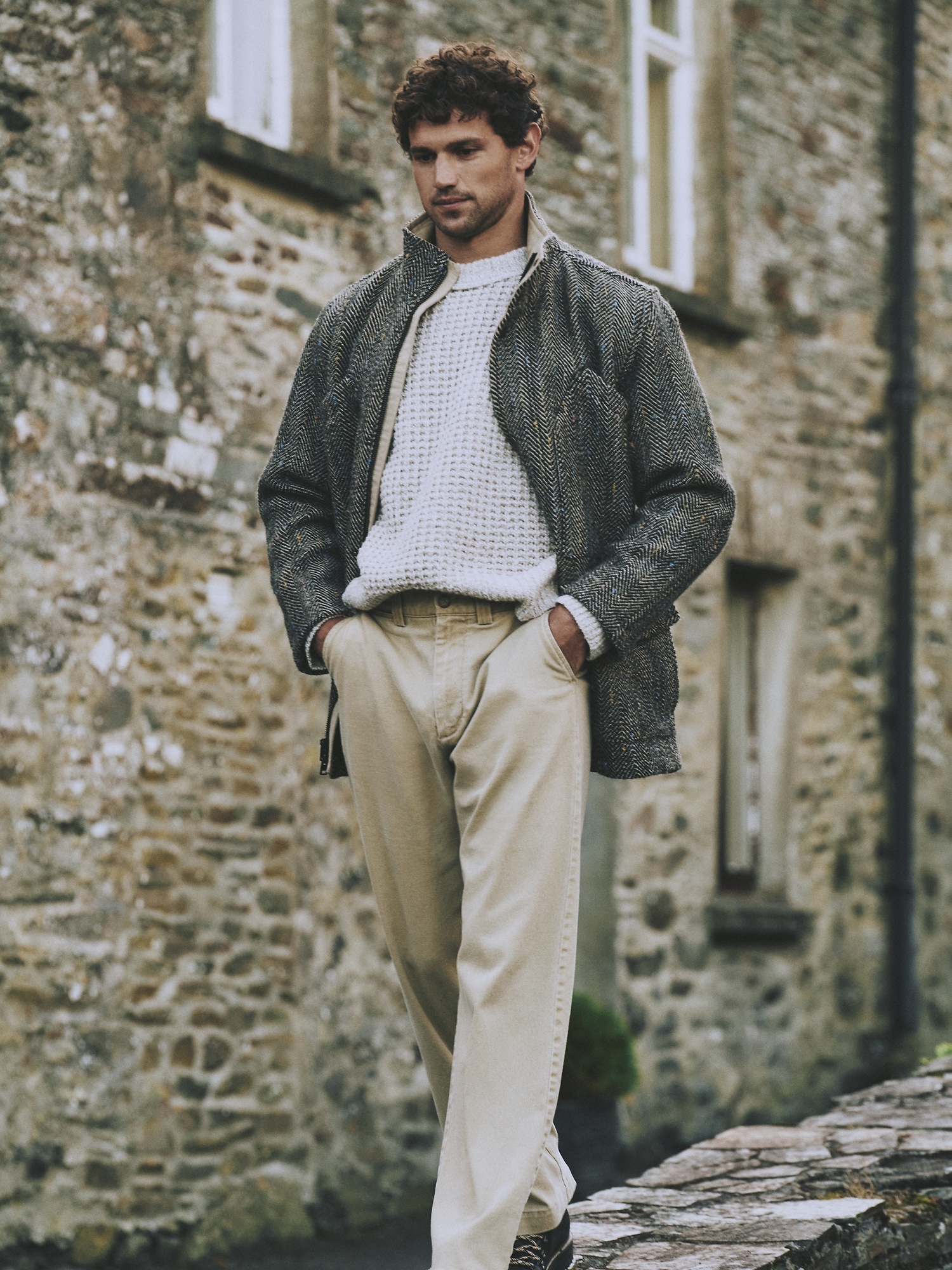 Image number 8 showing, Herringbone Tweed Parka