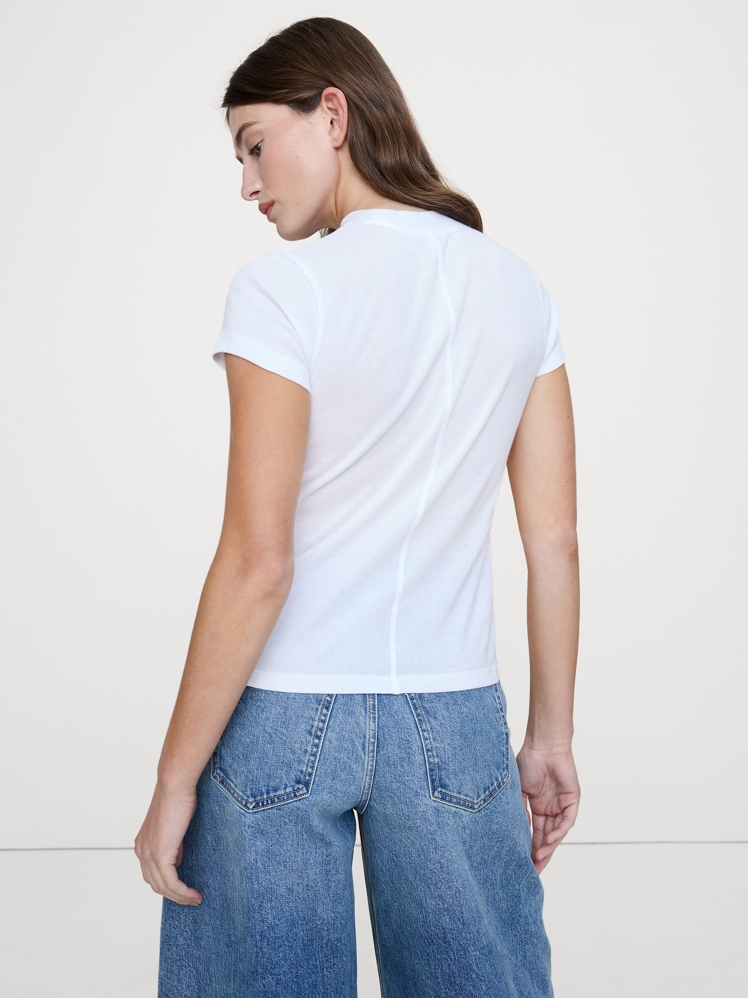 Image number 2 showing, Baby-Rib Cotton Crew-Neck T-Shirt