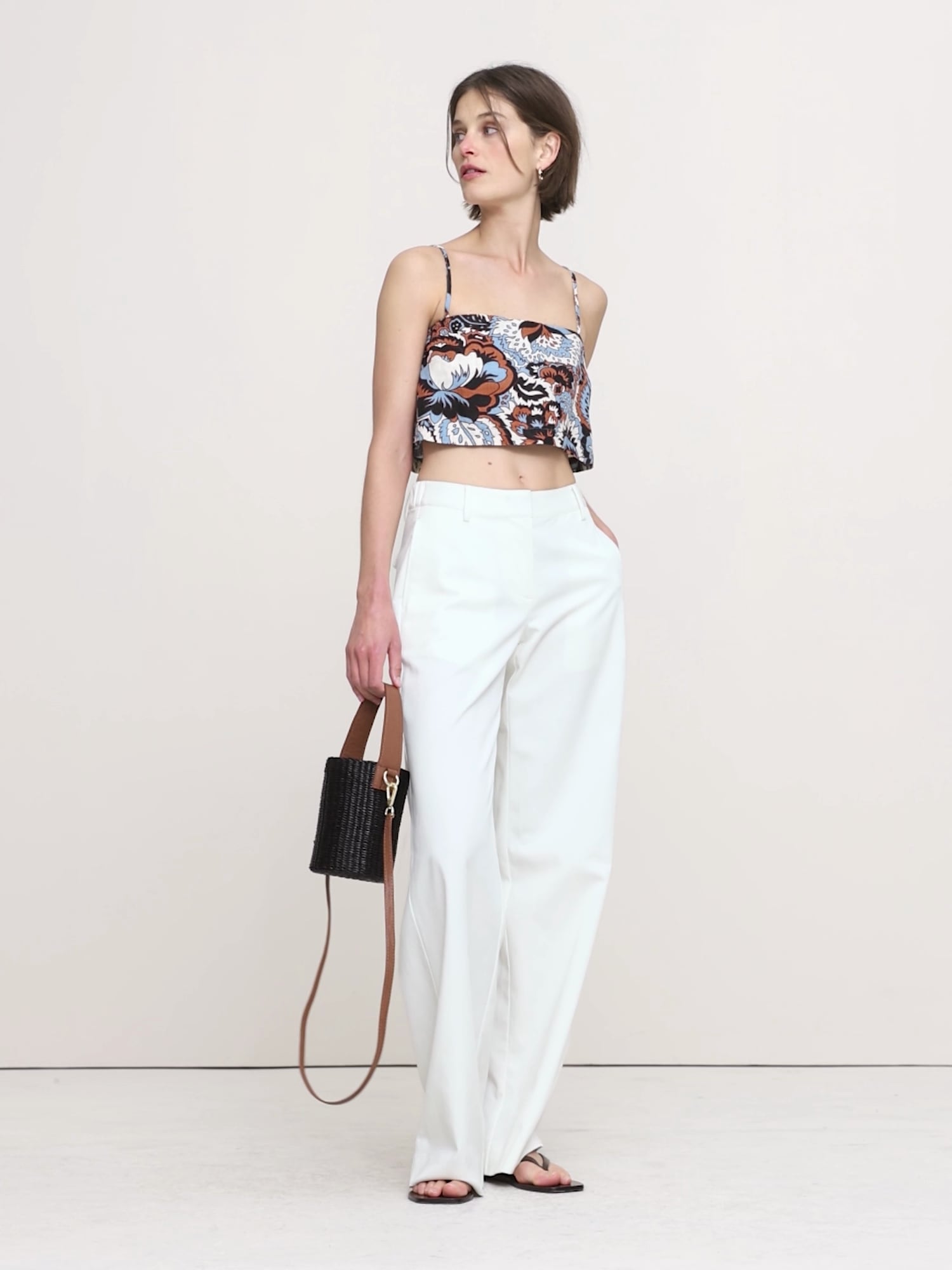Linen Cropped Cami - thumbnail 5