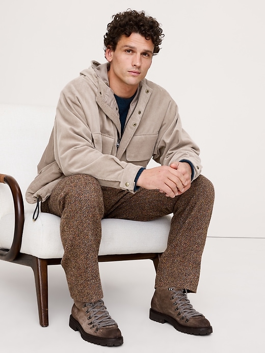 Loose-Fit Corduroy Utility Jacket
