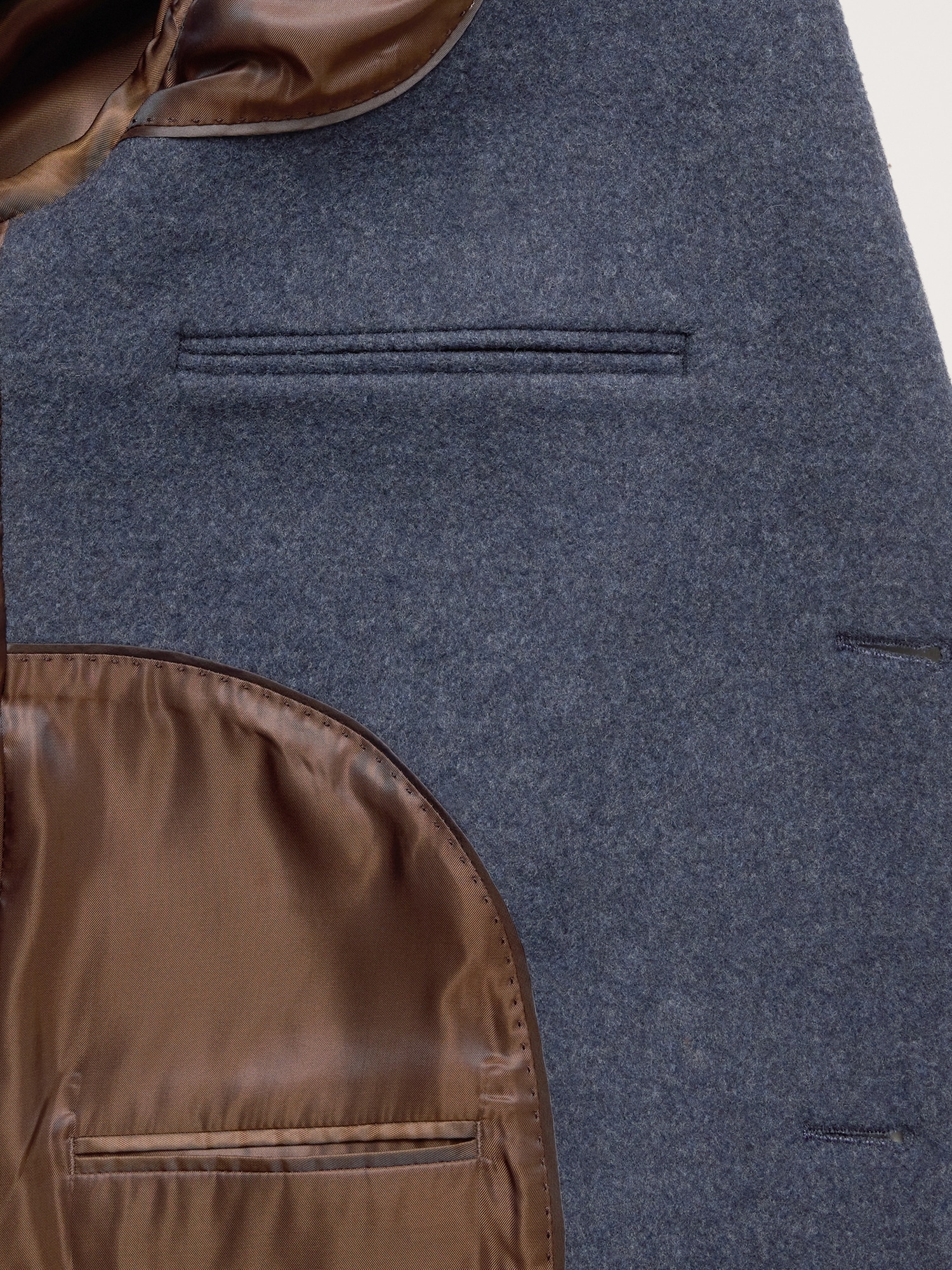 Image number 3 showing, Italian Melton Wool-Blend Top Coat