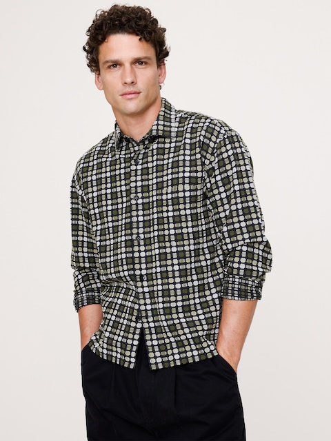 Relaxed-Fit Jacquard Shirt