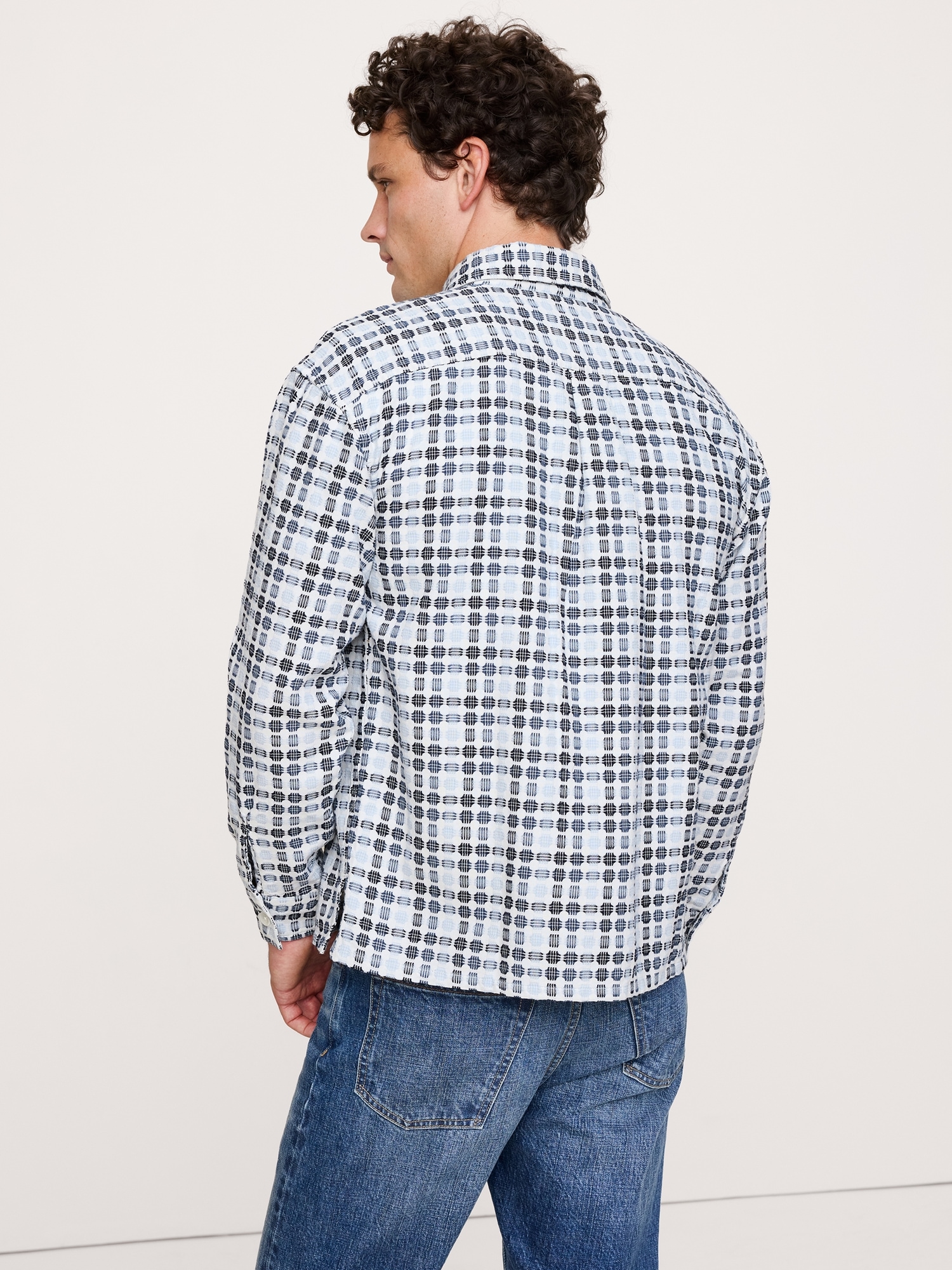 Image number 2 showing, Relaxed-Fit Jacquard Shirt