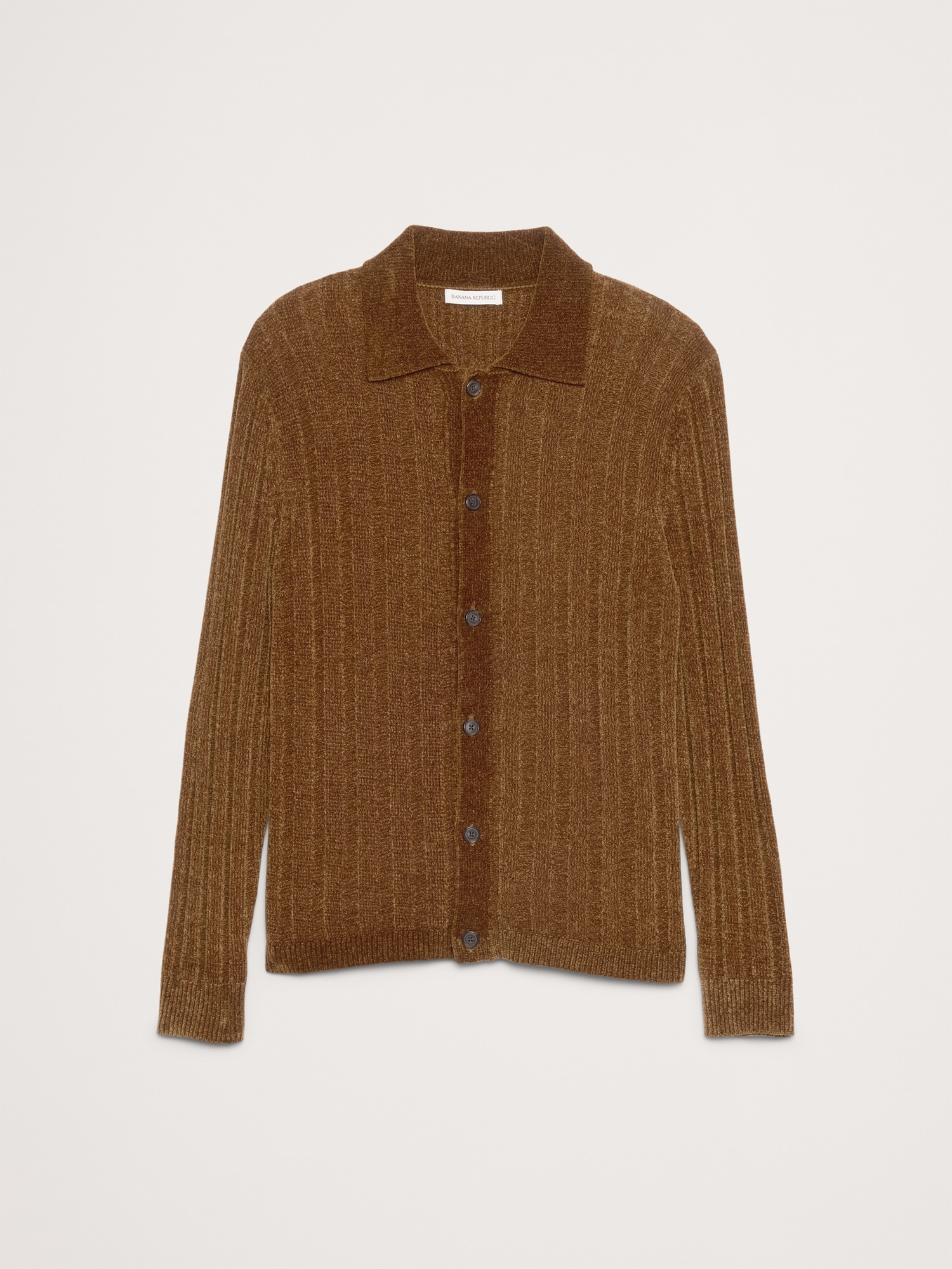 Image number 5 showing, Chenille Polo Cardigan