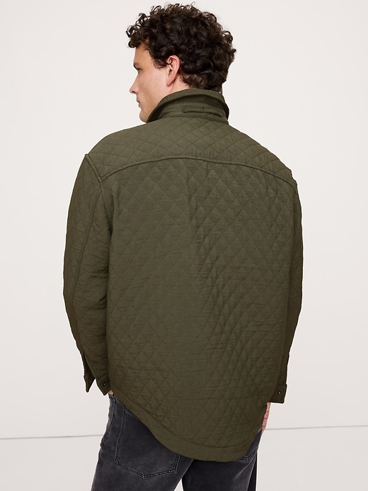 Loose-Fit Quilted Overshirt