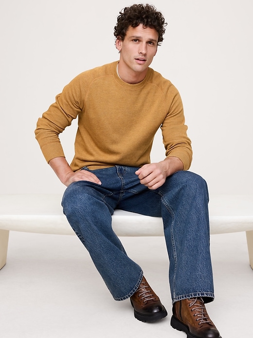 Slub Double-Knit Crew-Neck T-Shirt