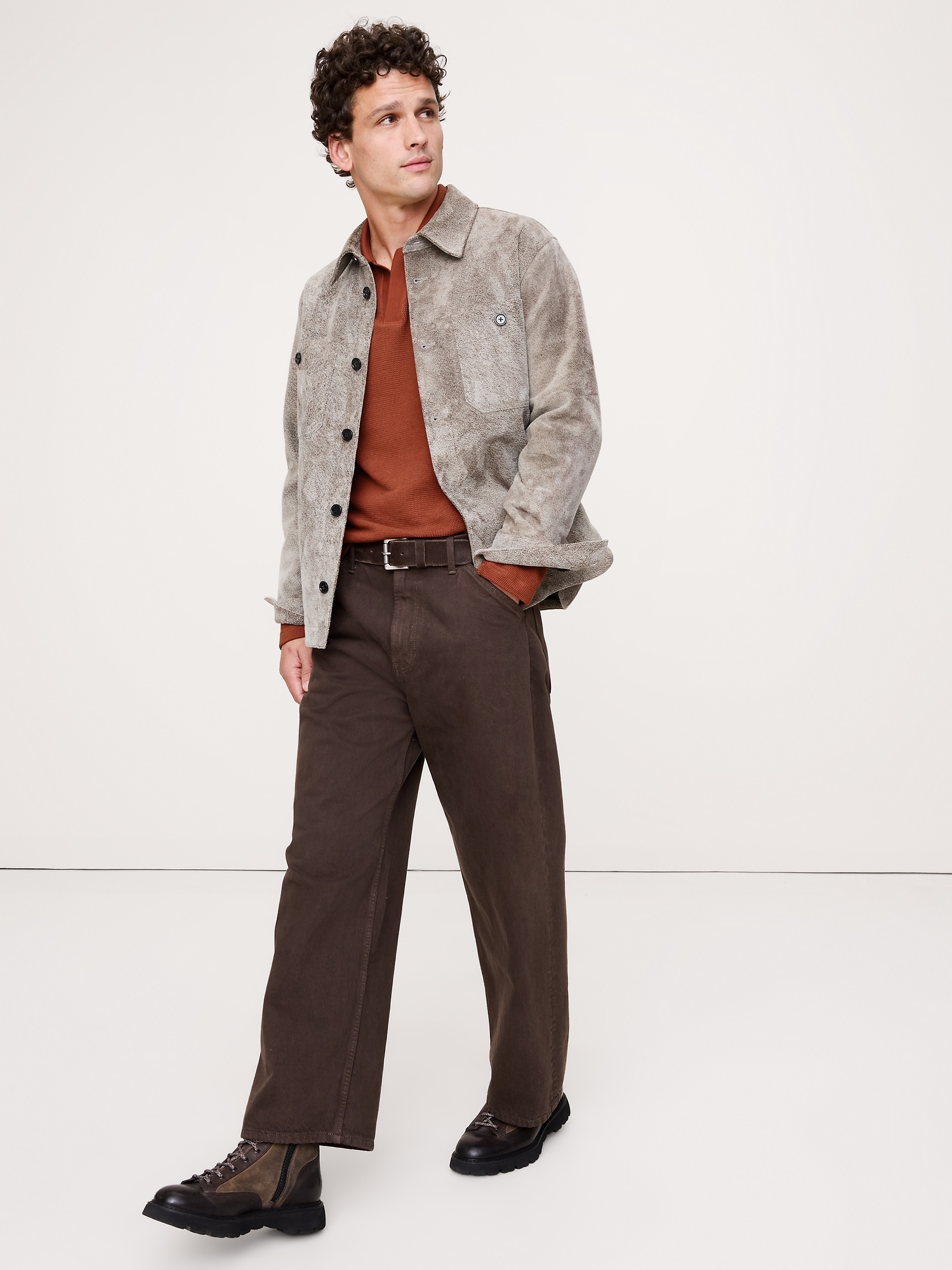 Cotton Mesh Long-Sleeve Polo