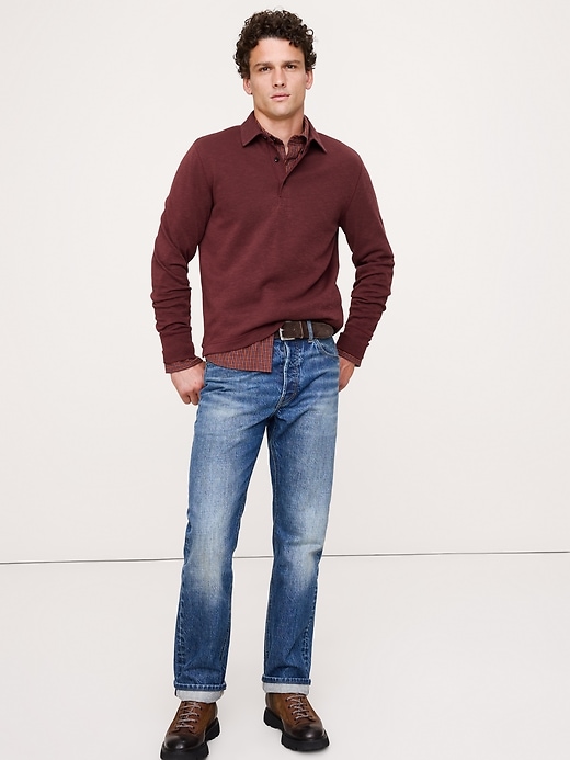 Slub Double-Knit Polo