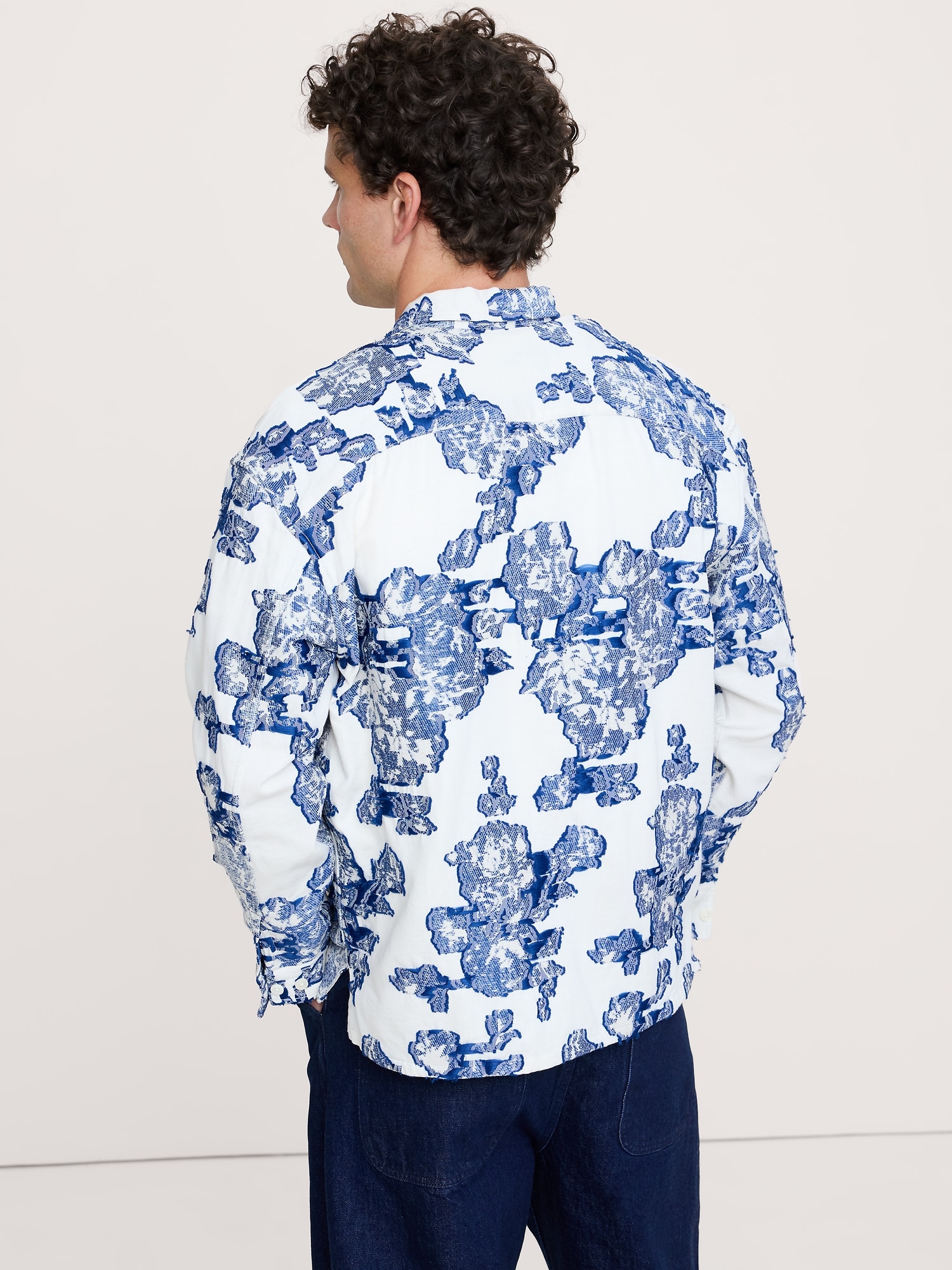 Image number 3 showing, Relaxed-Fit Plaid Texture Resort Shirt