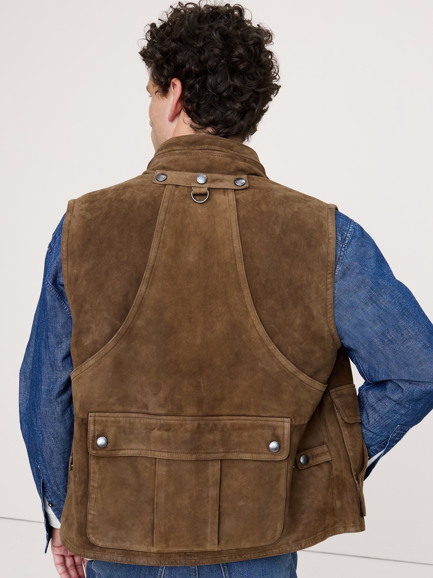 Image number 3 showing, Suede Photojournalist Vest