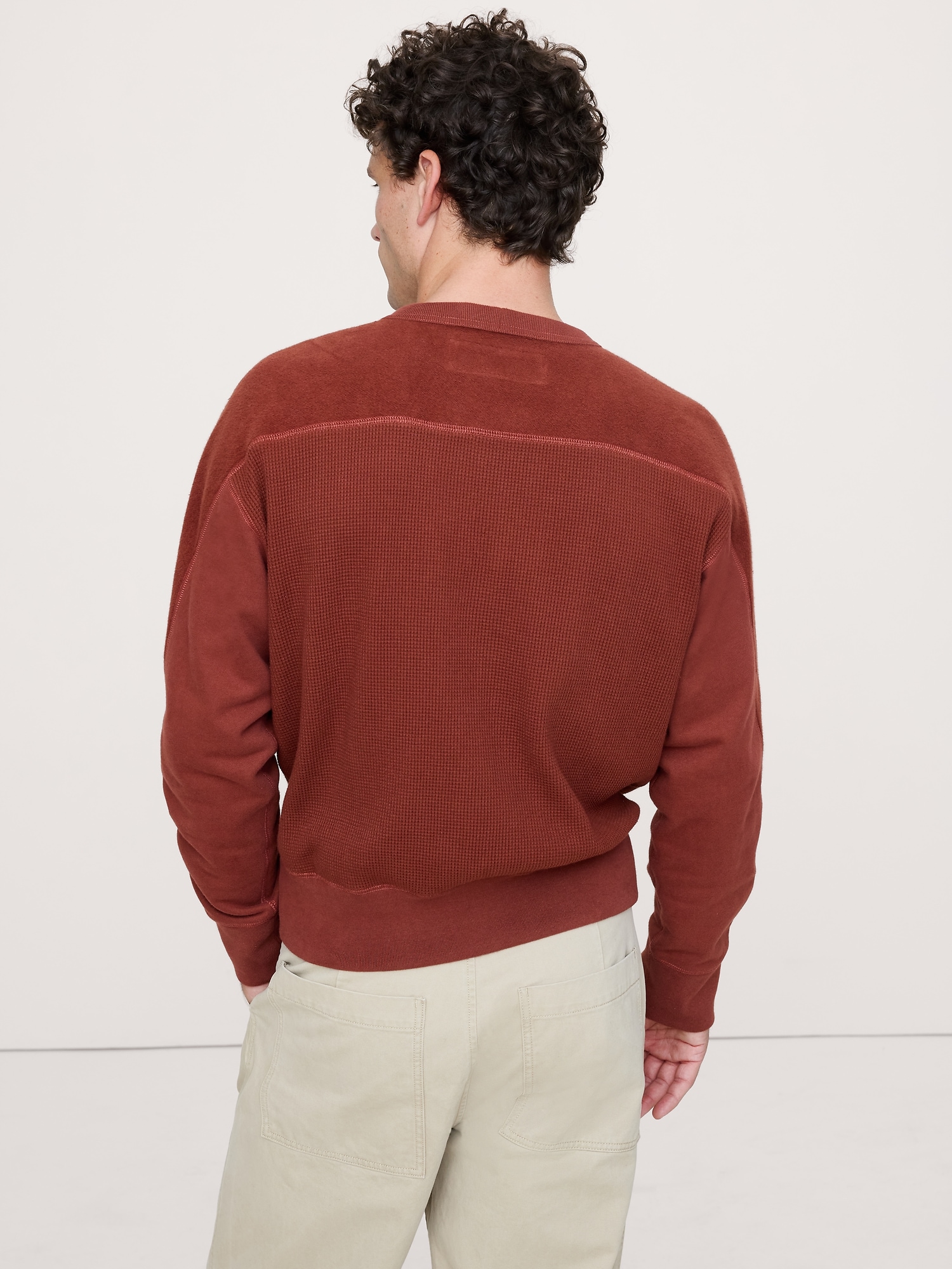 Image number 2 showing, Patchwork Crew-Neck Sweatshirt