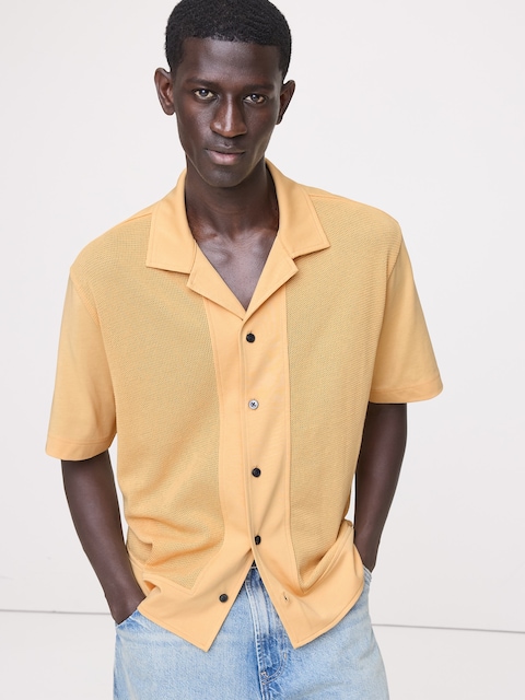Cotton Mesh Resort Shirt